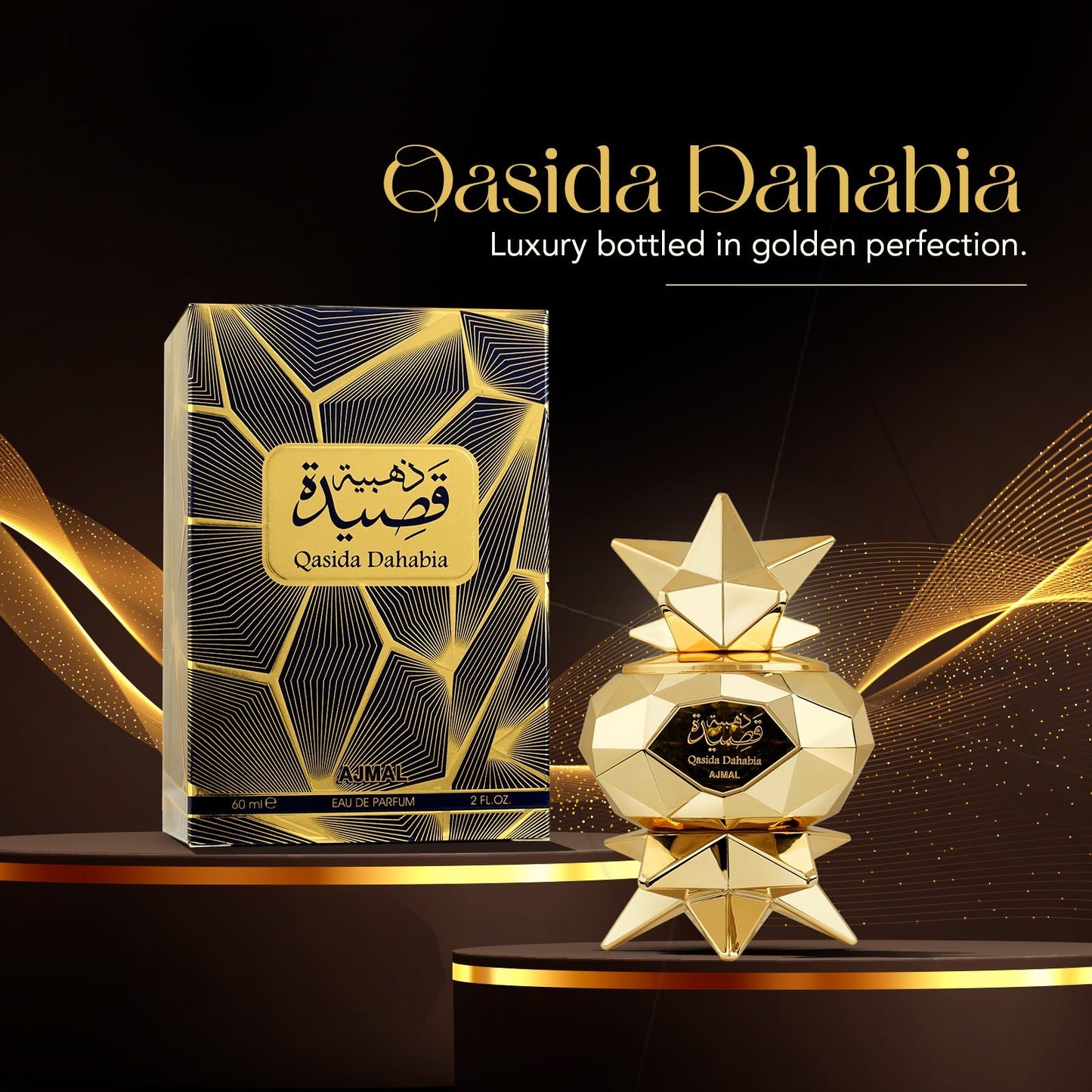 citrus perfumes for ladies - QASIDA DAHABIA EDP Perfume 60ML for UNISEX by Ajmal Perfumes