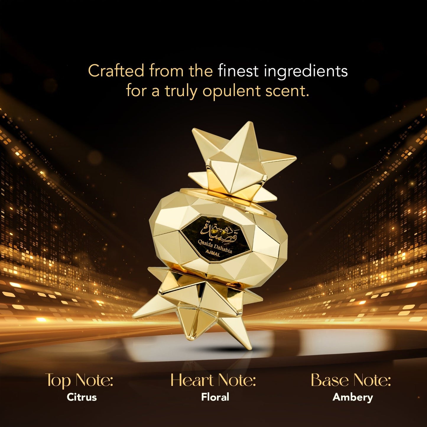 best citrus perfumes - QASIDA DAHABIA EDP Perfume 60ML for UNISEX from Ajmal Perfumes