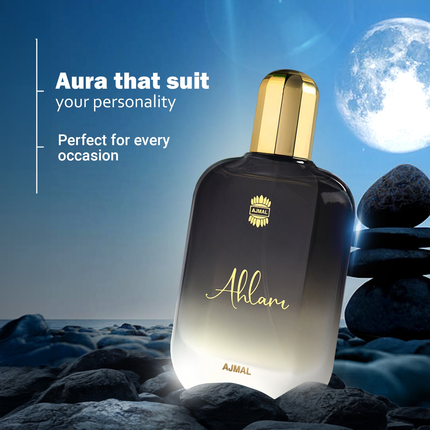 fresh fruity perfume - AHLAM EDP Perfume 100ML for Men from Ajmal Perfumes