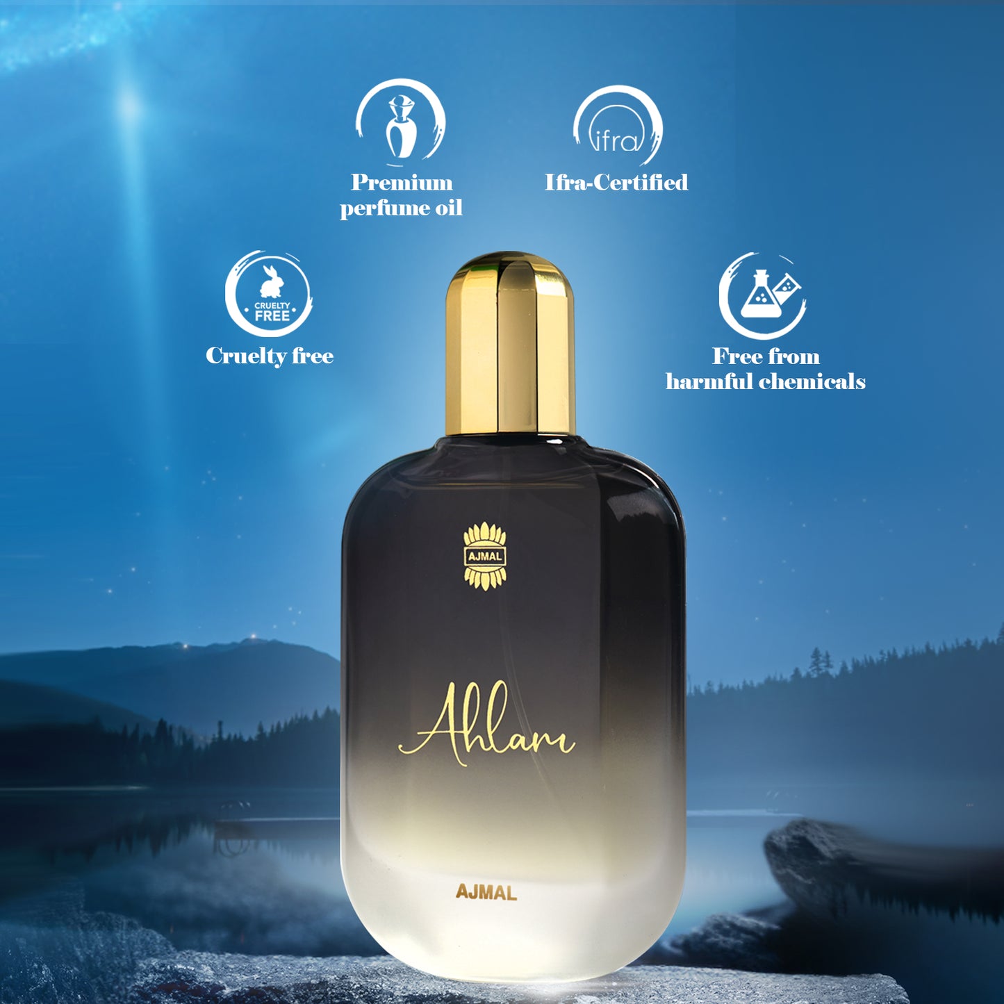 fresh and fruity perfumes - AHLAM EDP Perfume 100ML for Men from Ajmal Perfumes
