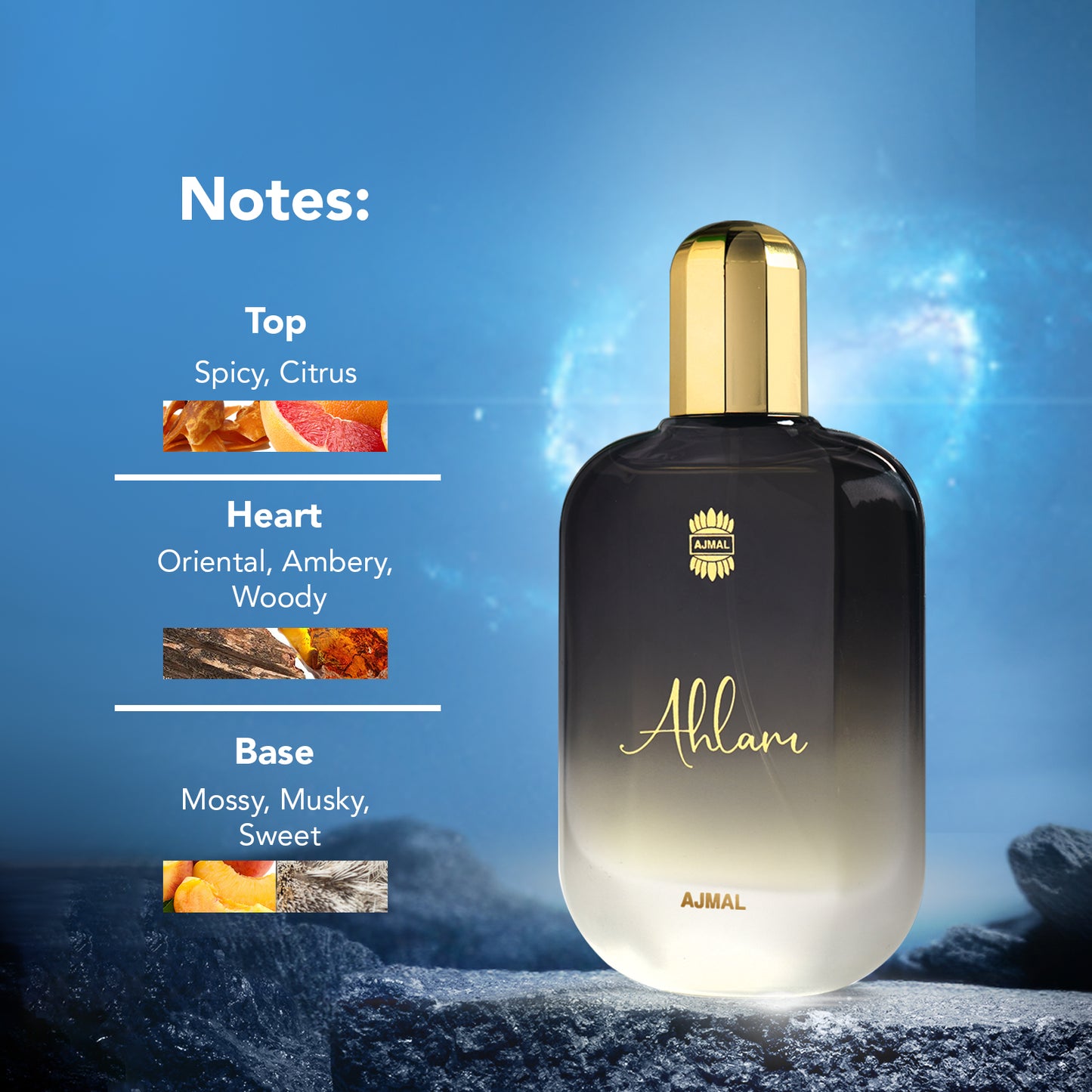 woody perfumes for men - AHLAM EDP Perfume 100ML for Men from Ajmal Perfumes