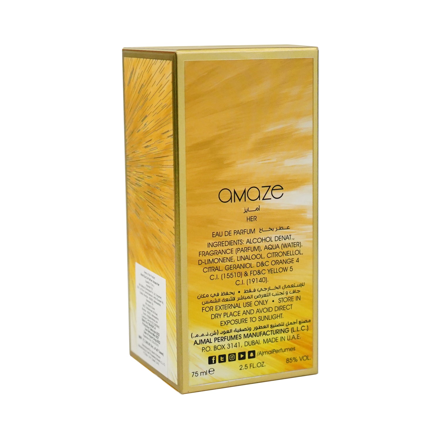 best long lasting perfumes for women - AMAZE HER EDP Perfume 75ML for Women from Ajmal Perfumes