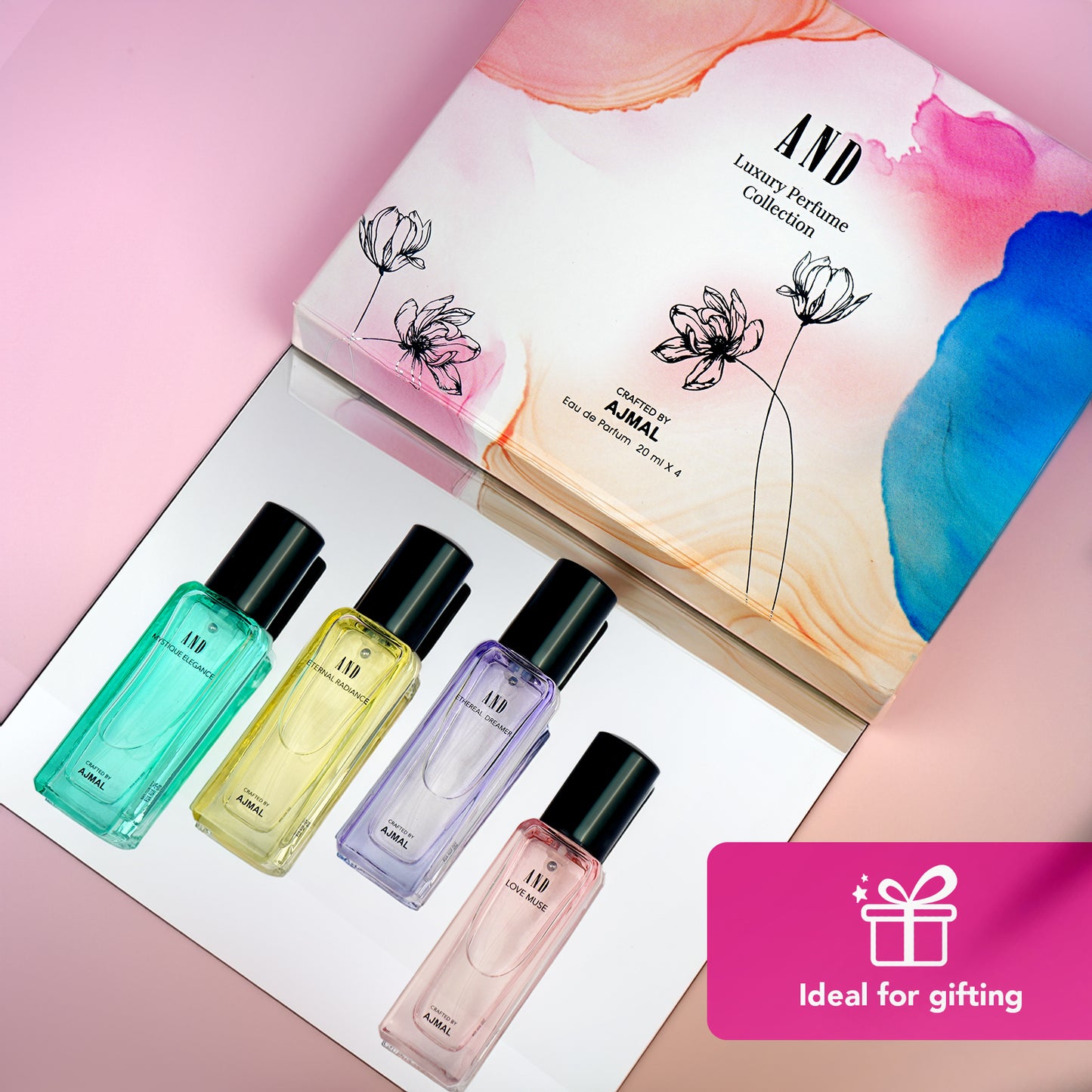 Best perfume gift set for women - AND-EDP Perfume Giftpack 80ML for Women by Ajmal Perfumes