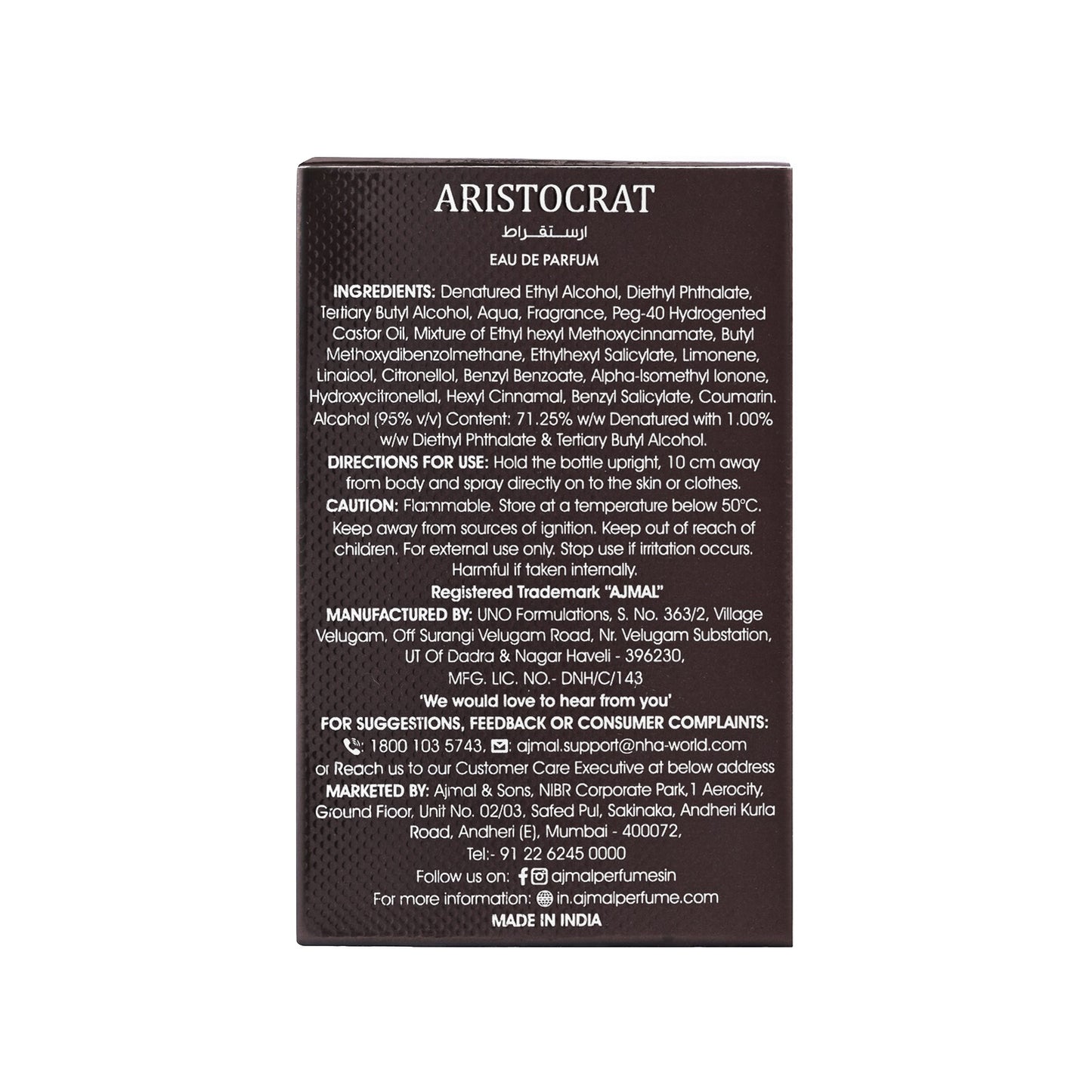 Aristocrat Perfume 14 ML for Men