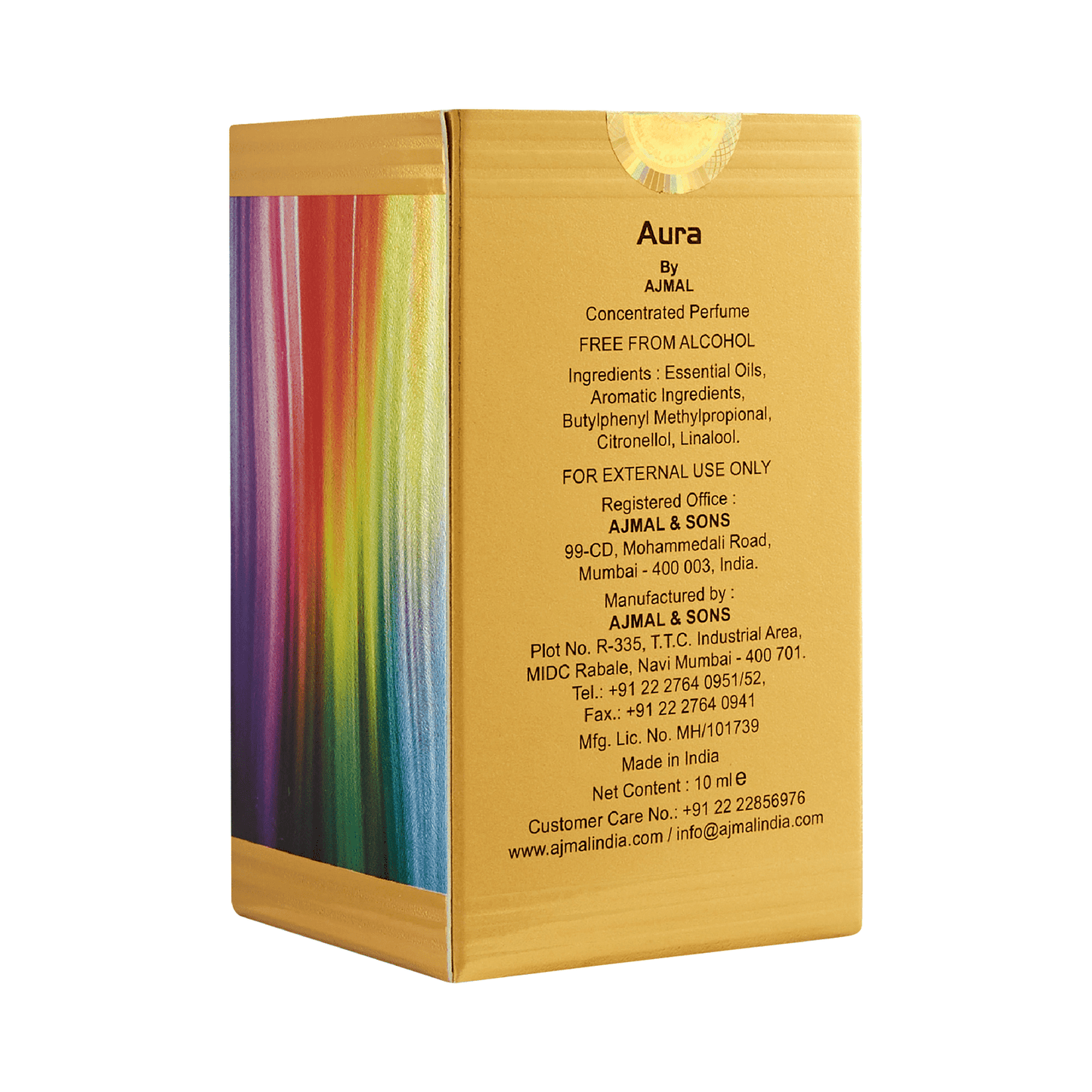 Musky attar for women - AURA Non-Alcoholic Attar 10ML for Unisex from Ajmal Perfumes