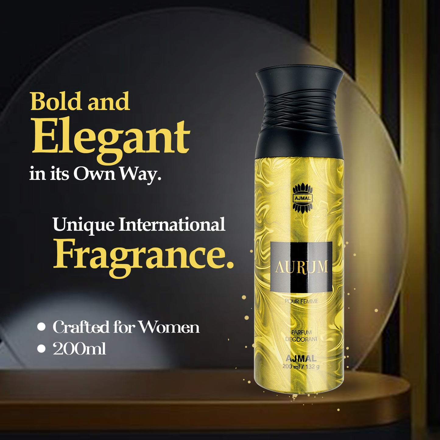 floral deo for woman - AURUMFEMME Deodorants 200ML for Women by Ajmal Perfumes