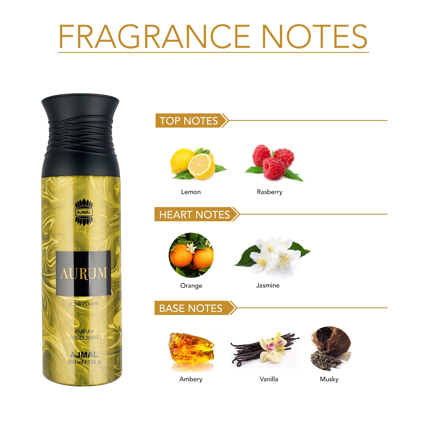 ajmal aurum deo - AURUMFEMME Deodorants 200ML for Women from Ajmal Perfumes