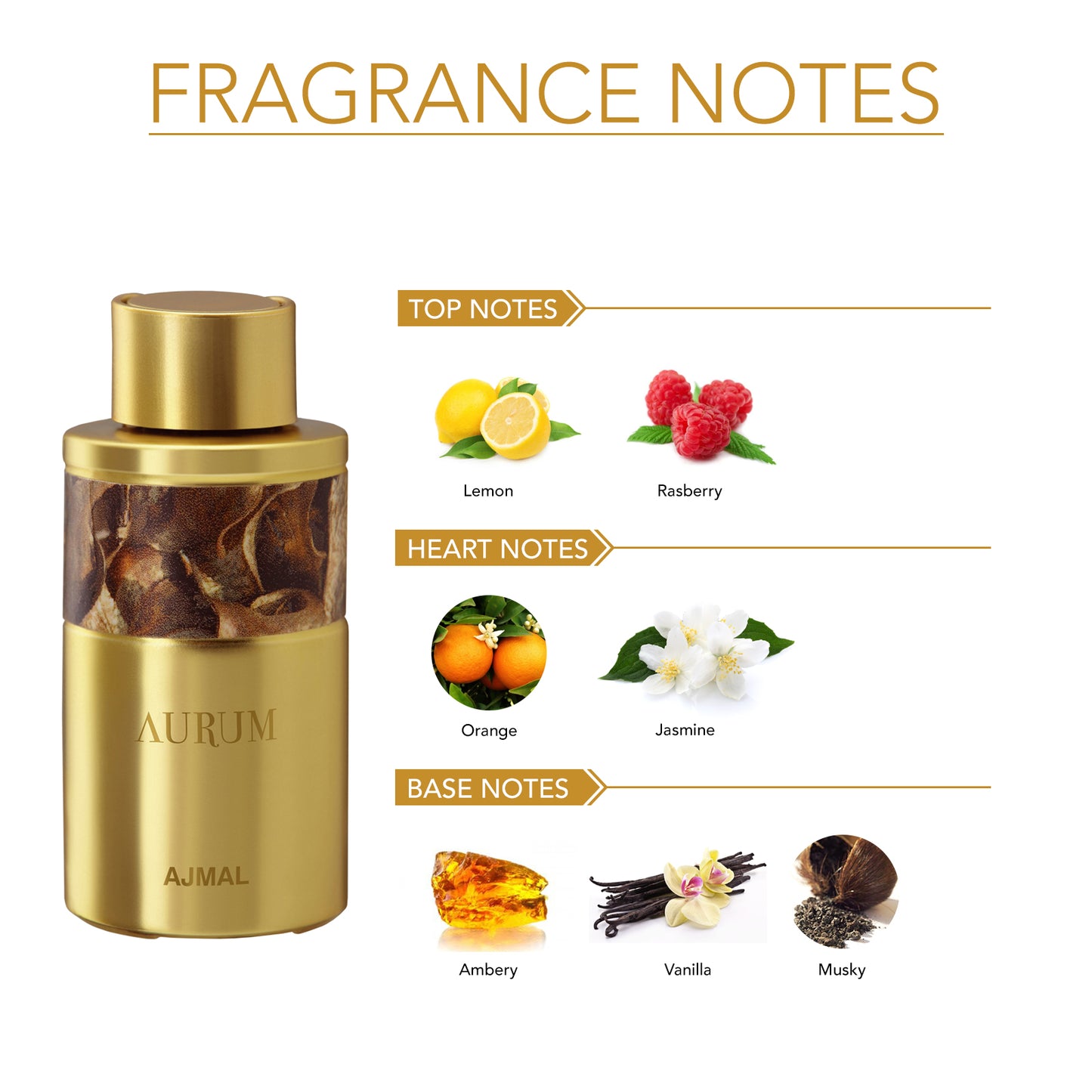 ajmal aurum attar for women - AURUM Non-Alcoholic Attar 10ML for Women from Ajmal