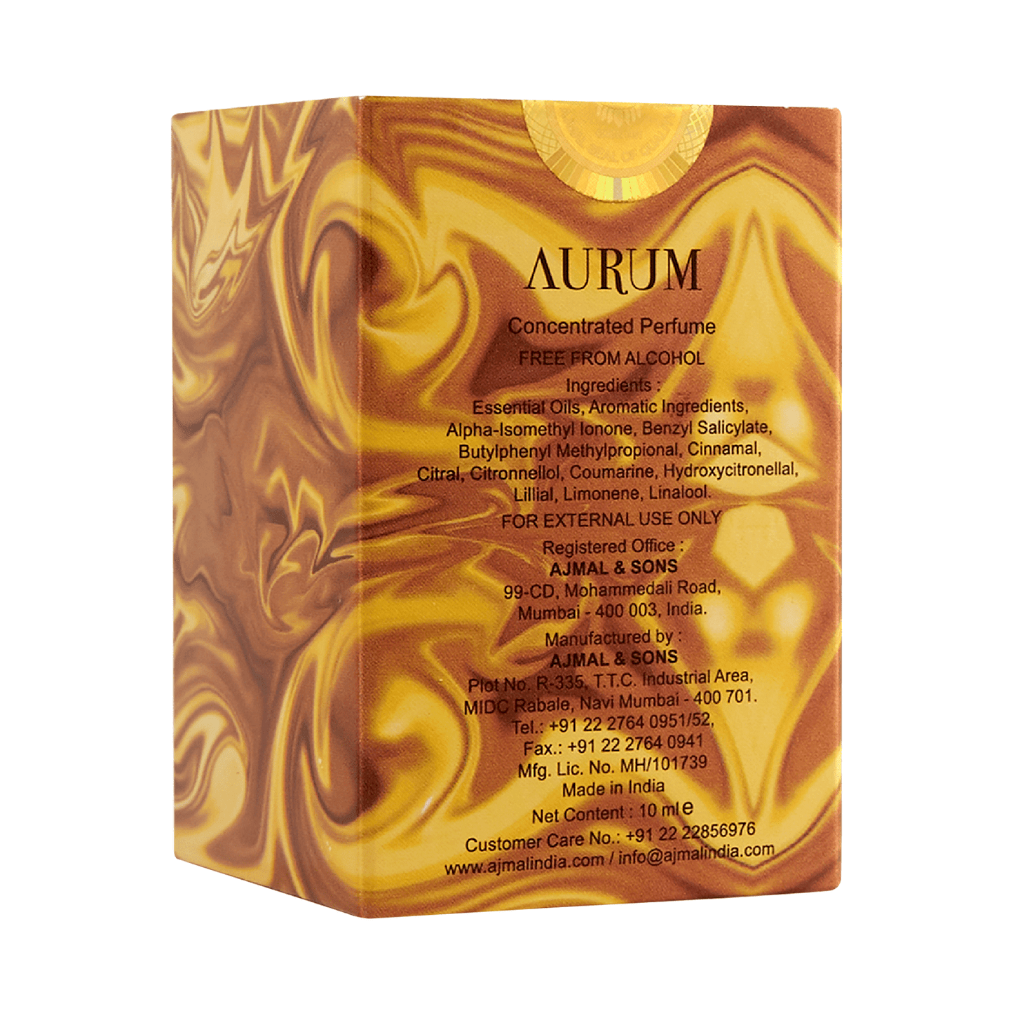 ajmal woody attar for women - AURUM Non-Alcoholic Attar 10ML for Women from Ajmal Perfumes