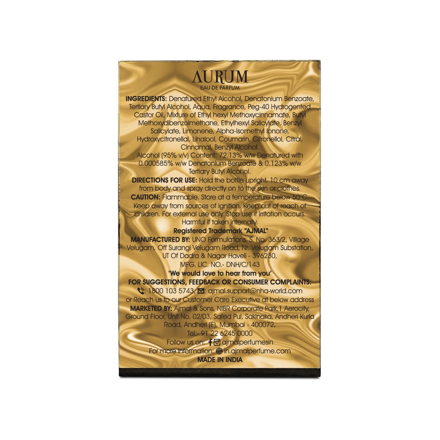 Aurum Perfume 14 ML for Women