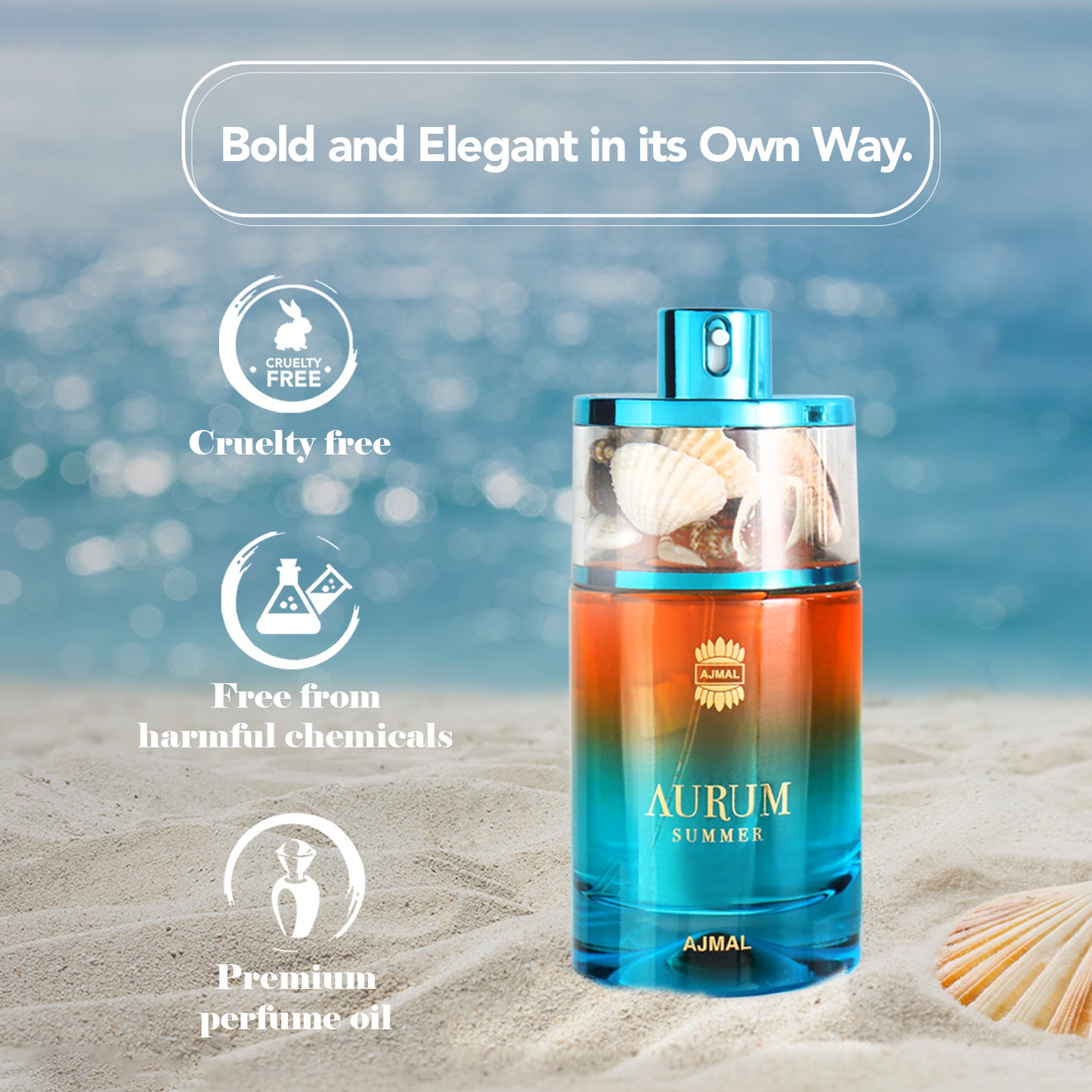 best floral perfumes for women -AURUM SUMMER EDP Perfume 75ML for Women from Ajmal Perfumes