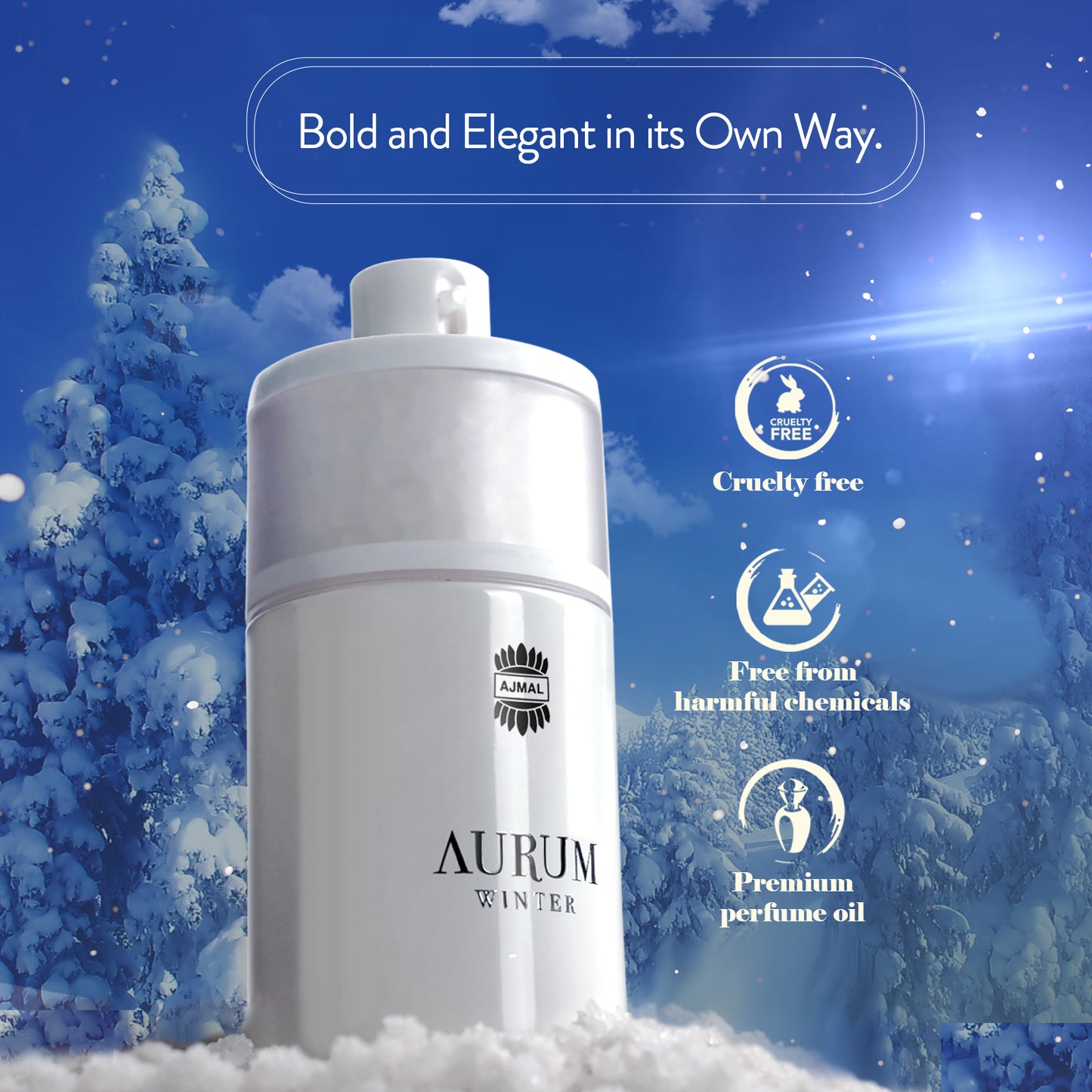 citrus perfume for winter -AURUM WINTER EDP Perfume 75ML for Women from Ajmal Perfumes