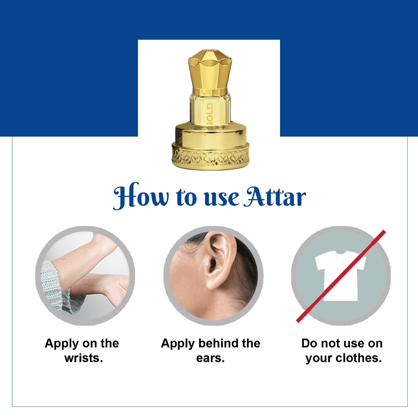fresh smelling attar for women - BLU MOON Non-Alcoholic Attar 5ML for Women from Ajmal Perfumes