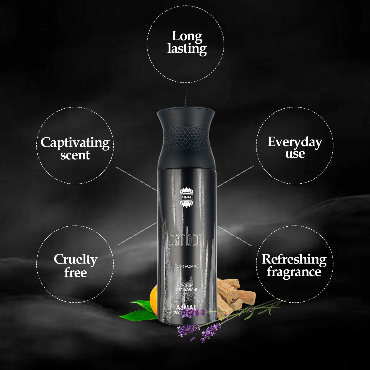 men's deodorant body spray - CARBONHOMME Deodorants 200ML for Men from Ajmal Perfumes