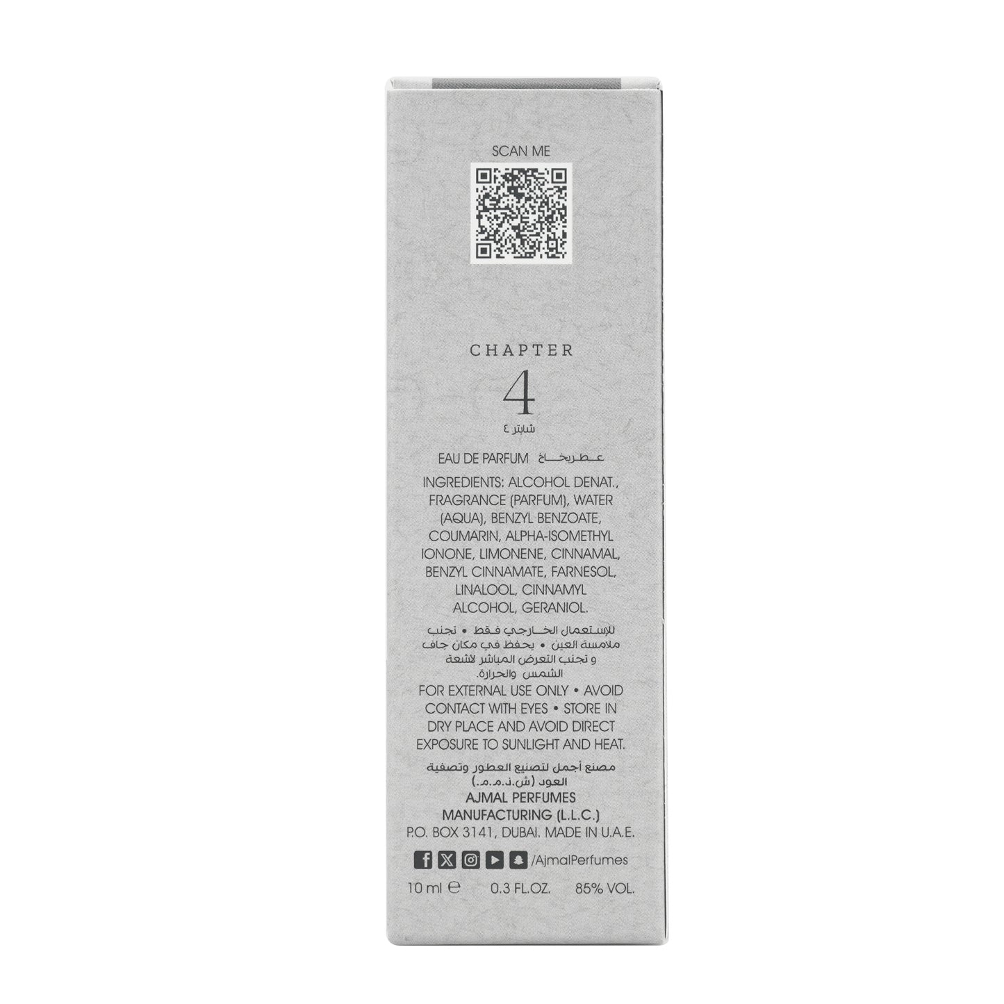 Chapter 4 perfume 10 ML for Unisex