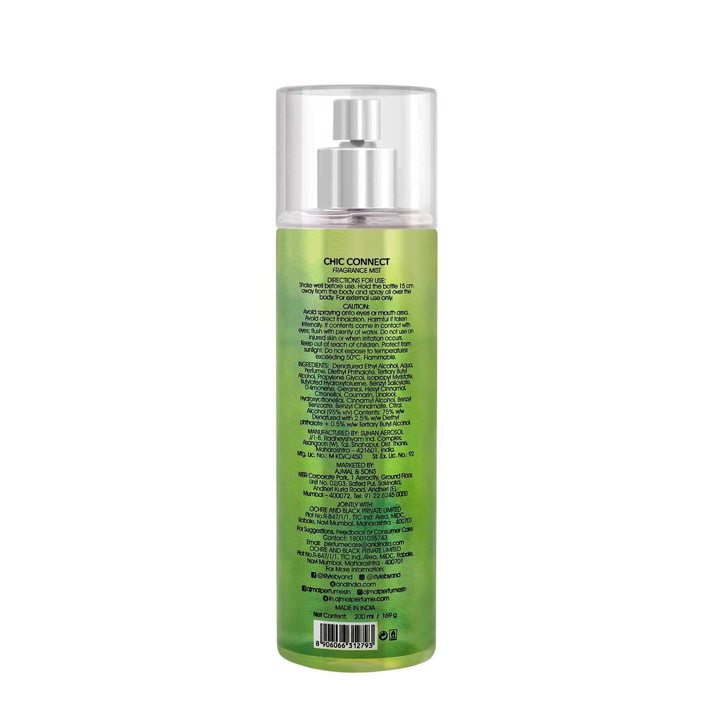 fruity body mist - CHIC CONNECT Body Mist 200ML for Women from Ajmal Perfumes