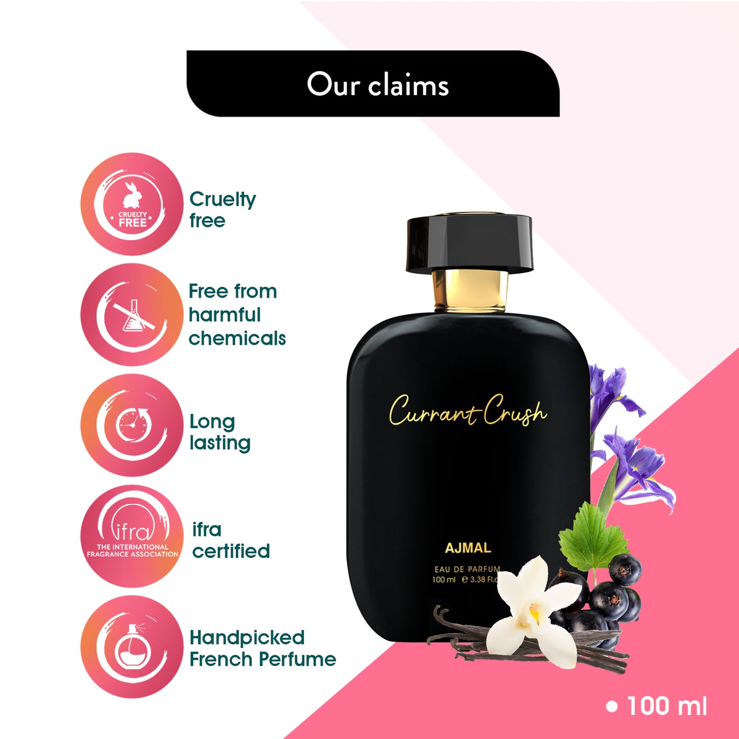 best fruity perfumes - CURRANT-CRUSH EDP Perfume 100ML for Women from Ajmal Perfumes