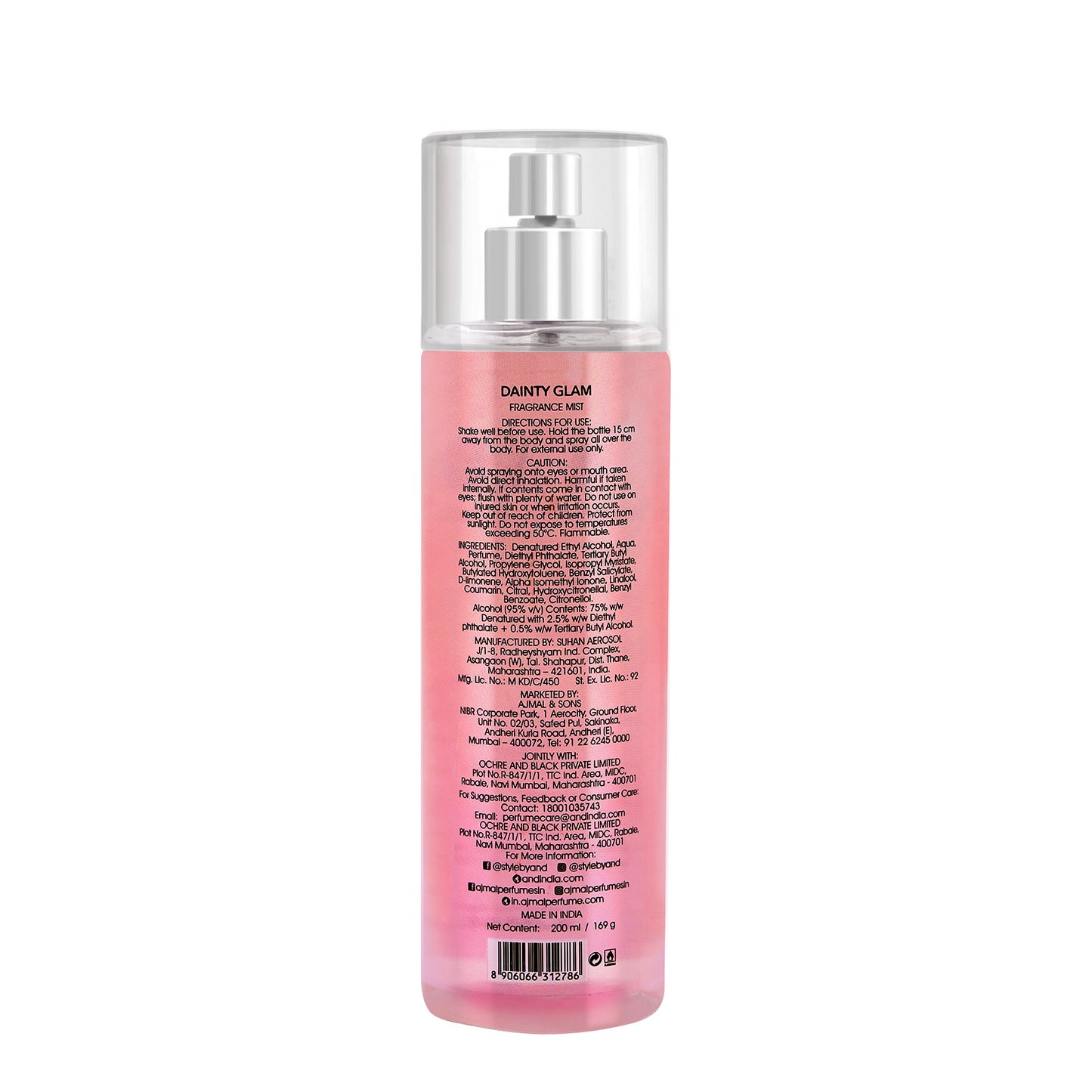 DAINTY GLAM Body Mist 200ML for Women