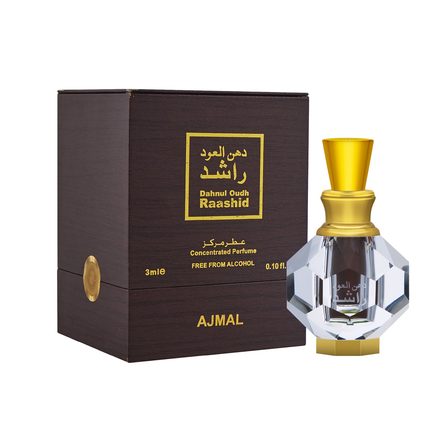 dahn al oudh - Dhanul Oudh Raashid Non-Alcoholic Attar 3ML for Unisex from Ajmal Perfumes