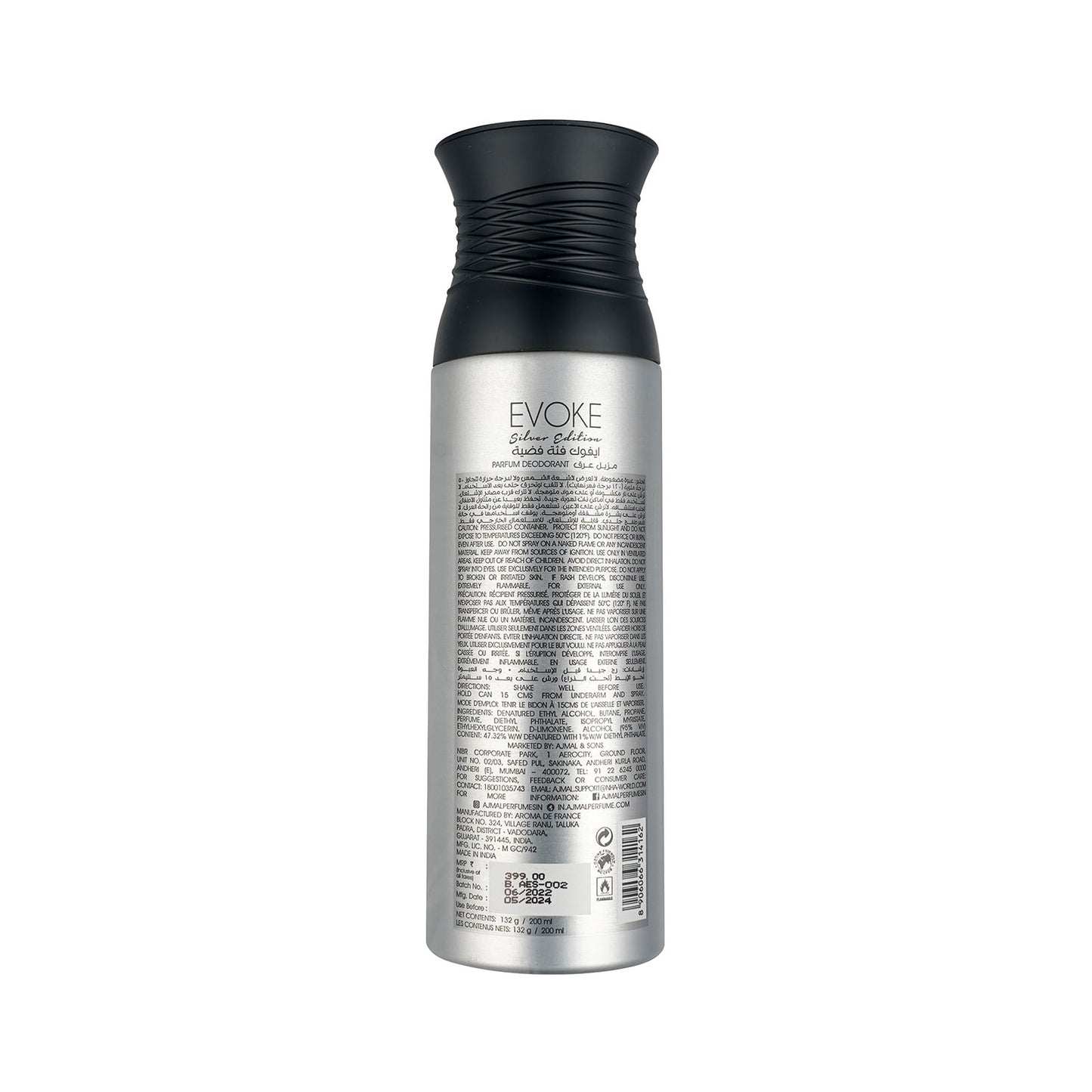 EVOKE SILVER EDITION Deodorants 200ML for Men