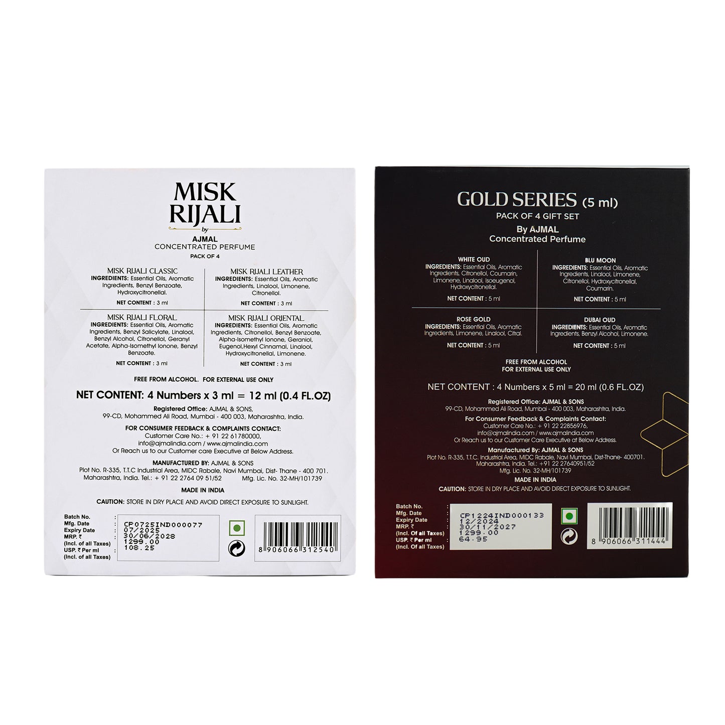 Gold Series & Misk Rijali Gift Set