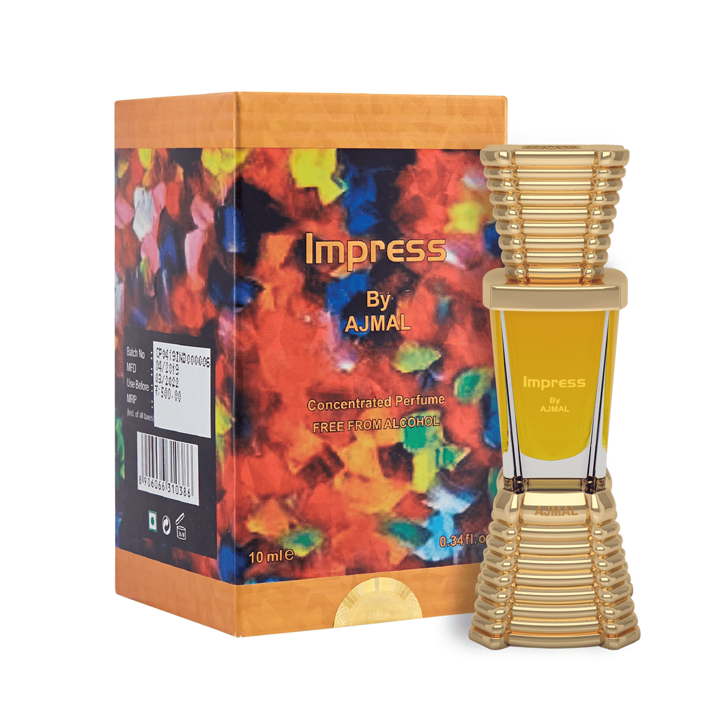 fresh aromatic attar - IMPRESS Non-Alcoholic Attar 10ML for Men from Ajmal Perfumes