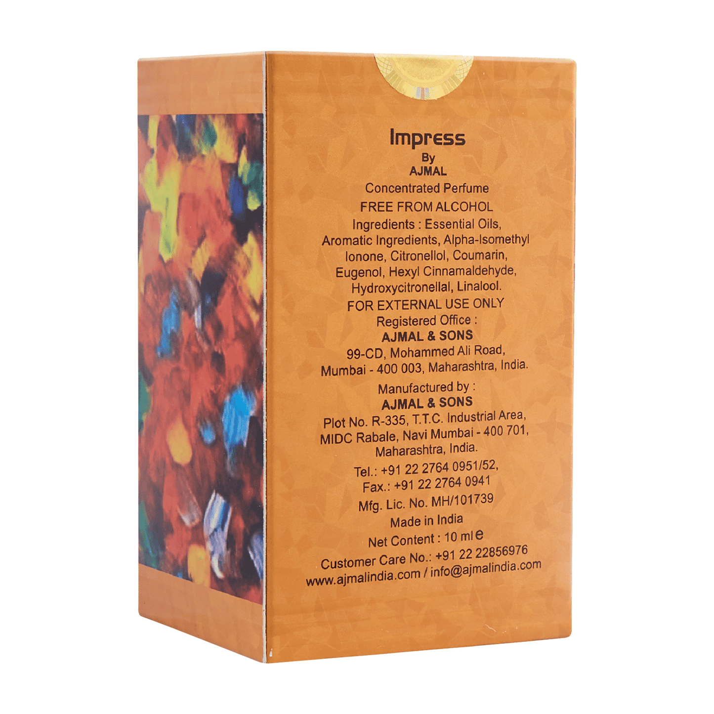 Ajmal's woody attar - IMPRESS Non-Alcoholic Attar 10ML for Men from Ajmal Perfumes