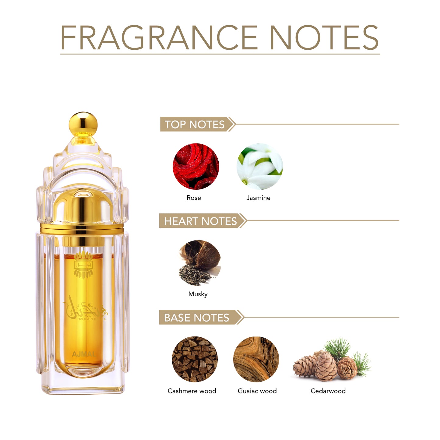 attar for men - KANDEEL Non-Alcoholic Attar 12ML for Unisex from Ajmal Perfumes