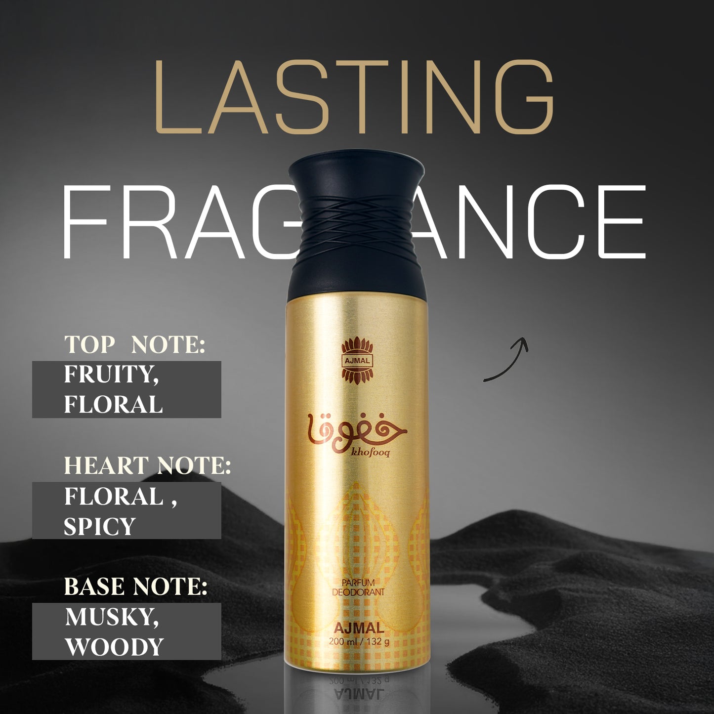 Khofooq Deodorants 200 ML for Unisex