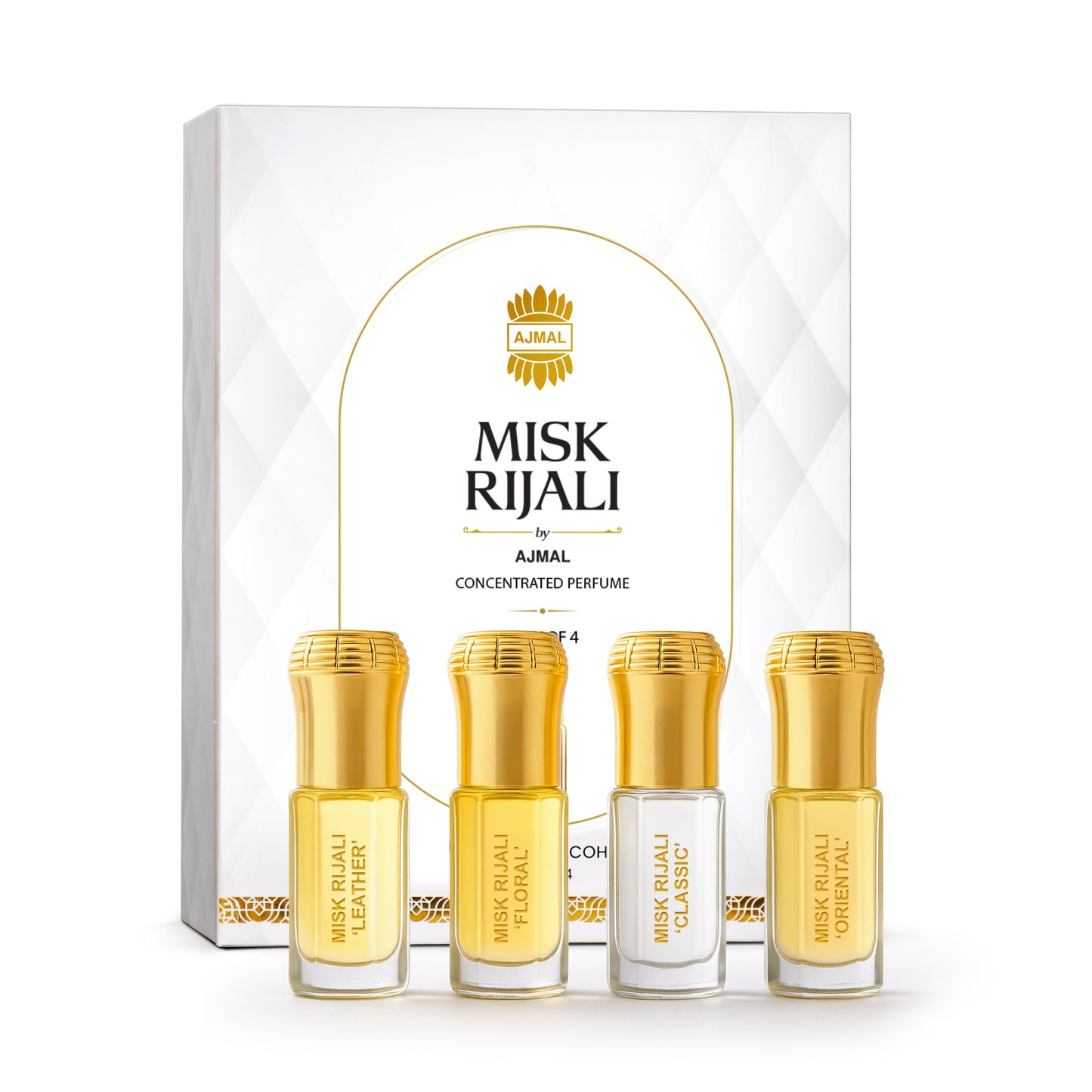 Misk Rijali Gift Set for Unisex Pack of 4 (3 ml each)