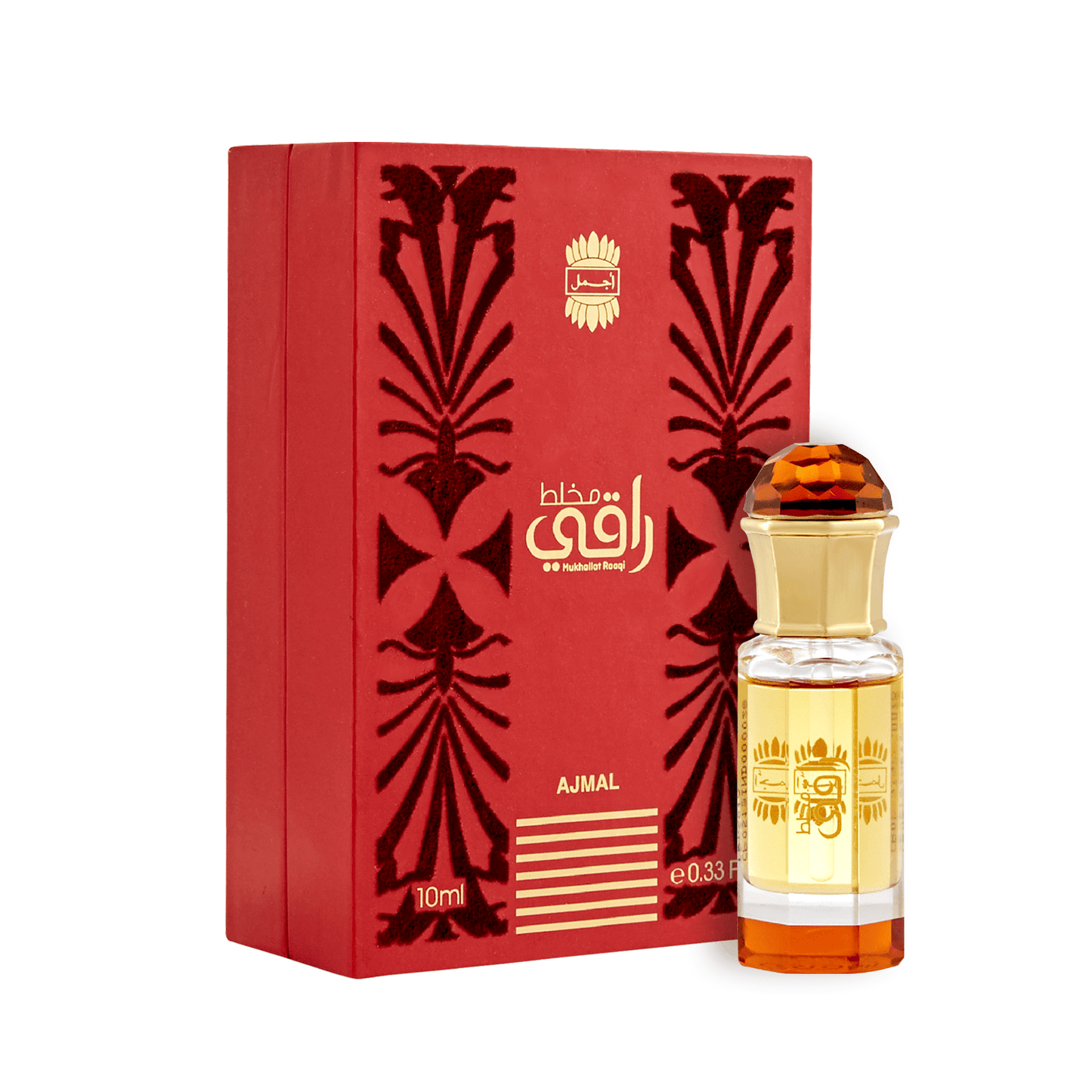 ajmal attar for men - MUKHALLAT RAAQI Non-Alcoholic Attar 10ML for Unisex by Ajmal Perfumes
