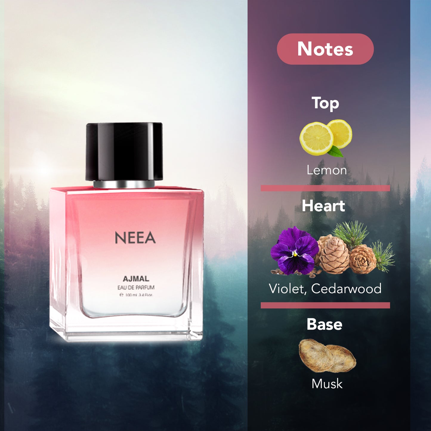 Ajmal's rose petal perfume - NEEA EDP Perfume 100ML for Women by Ajmal Perfumes