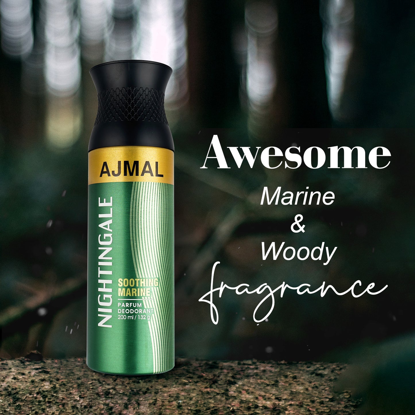 best unisex deodorant - NIGHTINGALE Deodorants 200ML for Unisex by Ajmal Perfumes