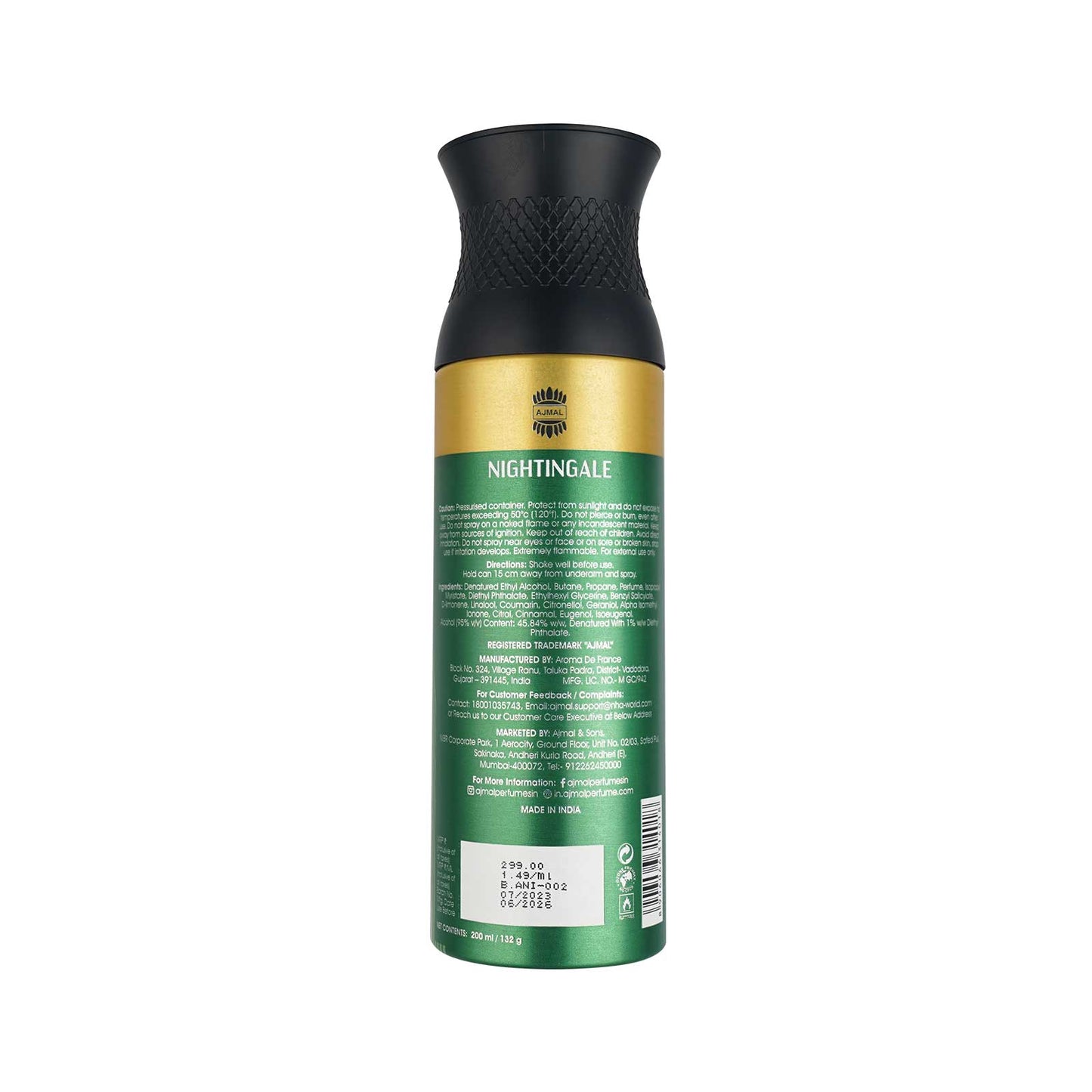 unisex deodorant - NIGHTINGALE Deodorants 200ML for Unisex from Ajmal Perfumes