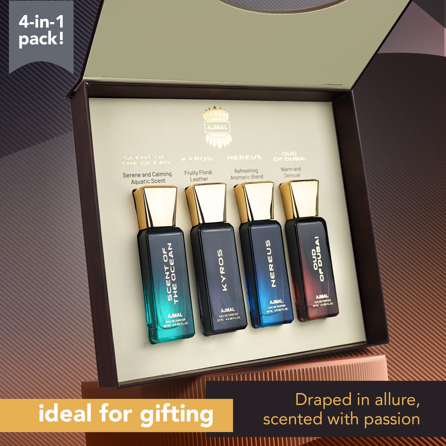 oudh perfume - OUD OF DUBAI Perfume Giftpack 80ML for Unisex from Ajmal Perfumes
