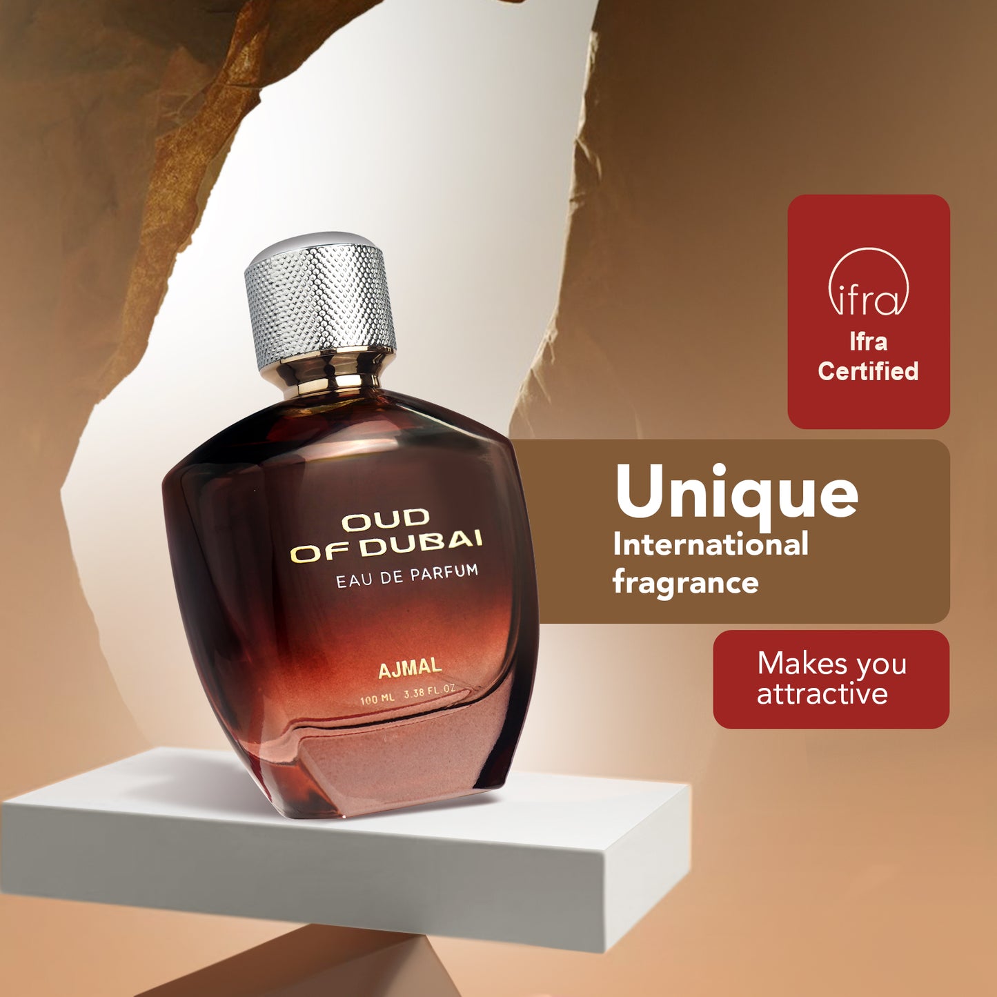 amber smell perfume - OUD DUBAI EDP Perfume 100ML for Unisex by Ajmal Perfumes