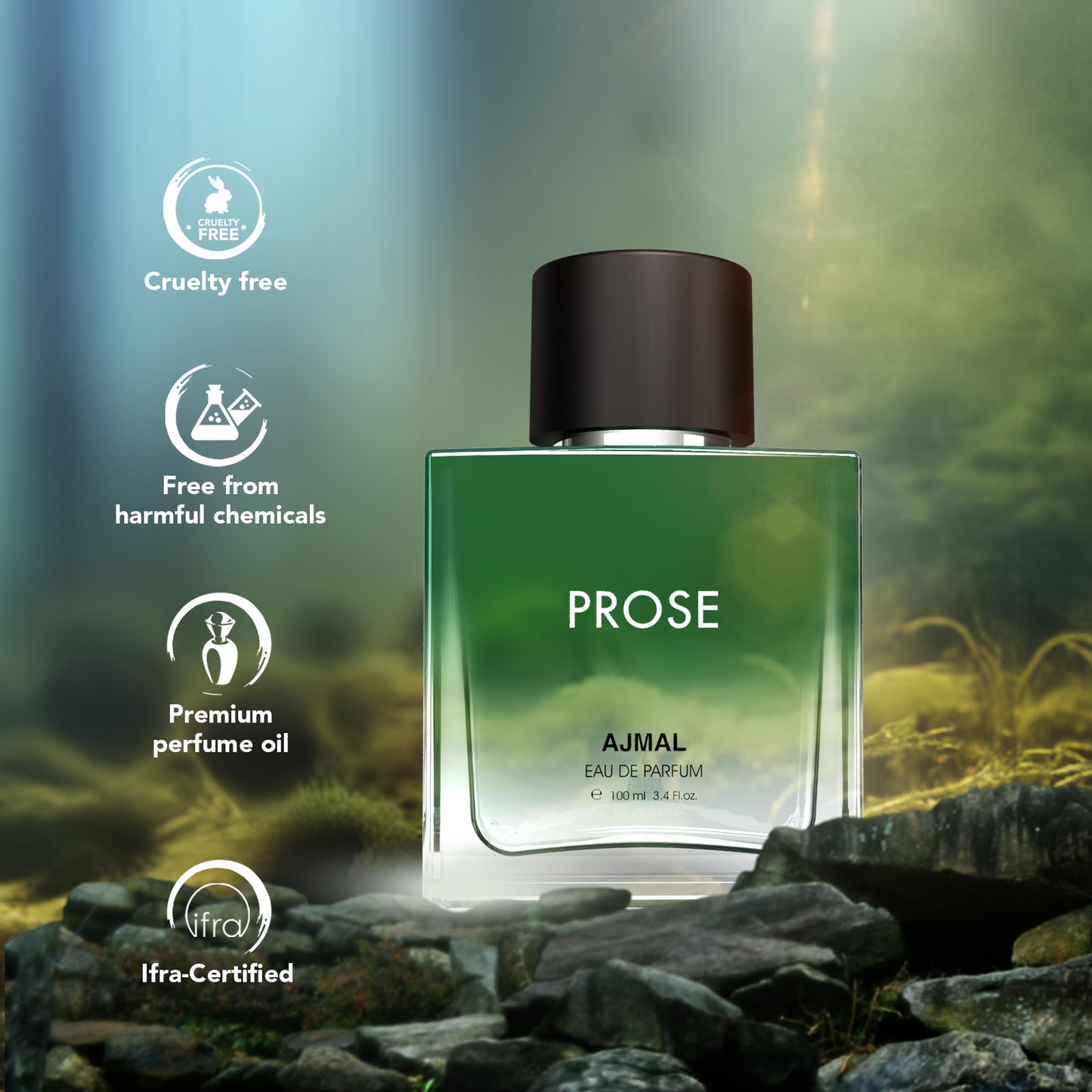 citrus notes perfume - PROSE EDP Perfume 100ML for Men by Ajmal Perfumes