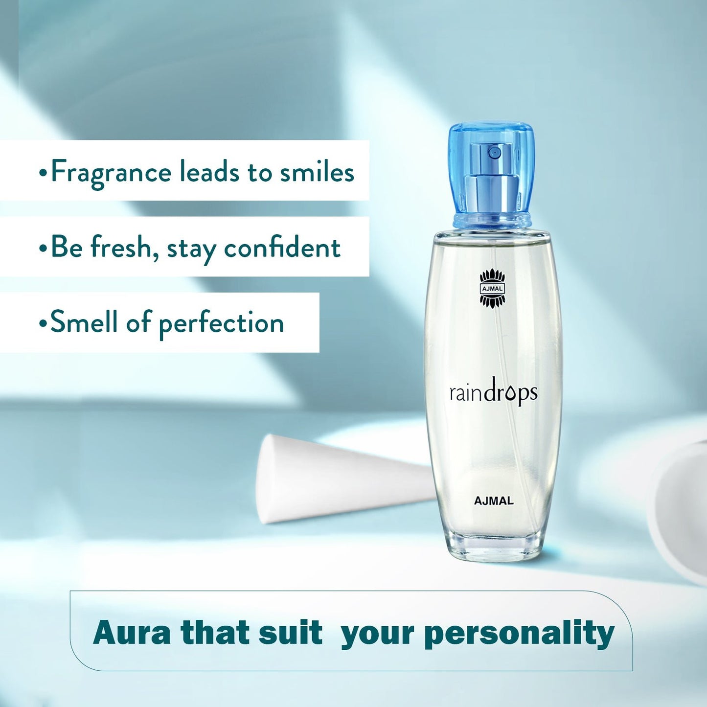 fresh and fruity perfumes - RAIN DROPS EDP Perfume 50ML for Women from Ajmal Perfumes