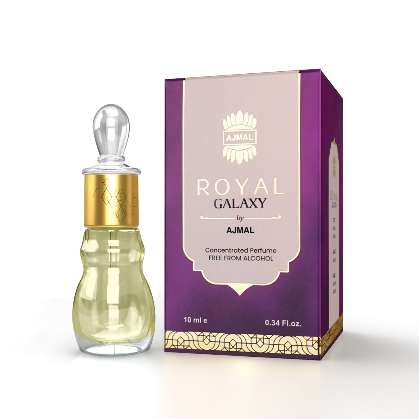 Musk attar - ROYAL-GALAXY Non-Alcoholic Attar 10ML for Unisex by Ajmal Perfumes