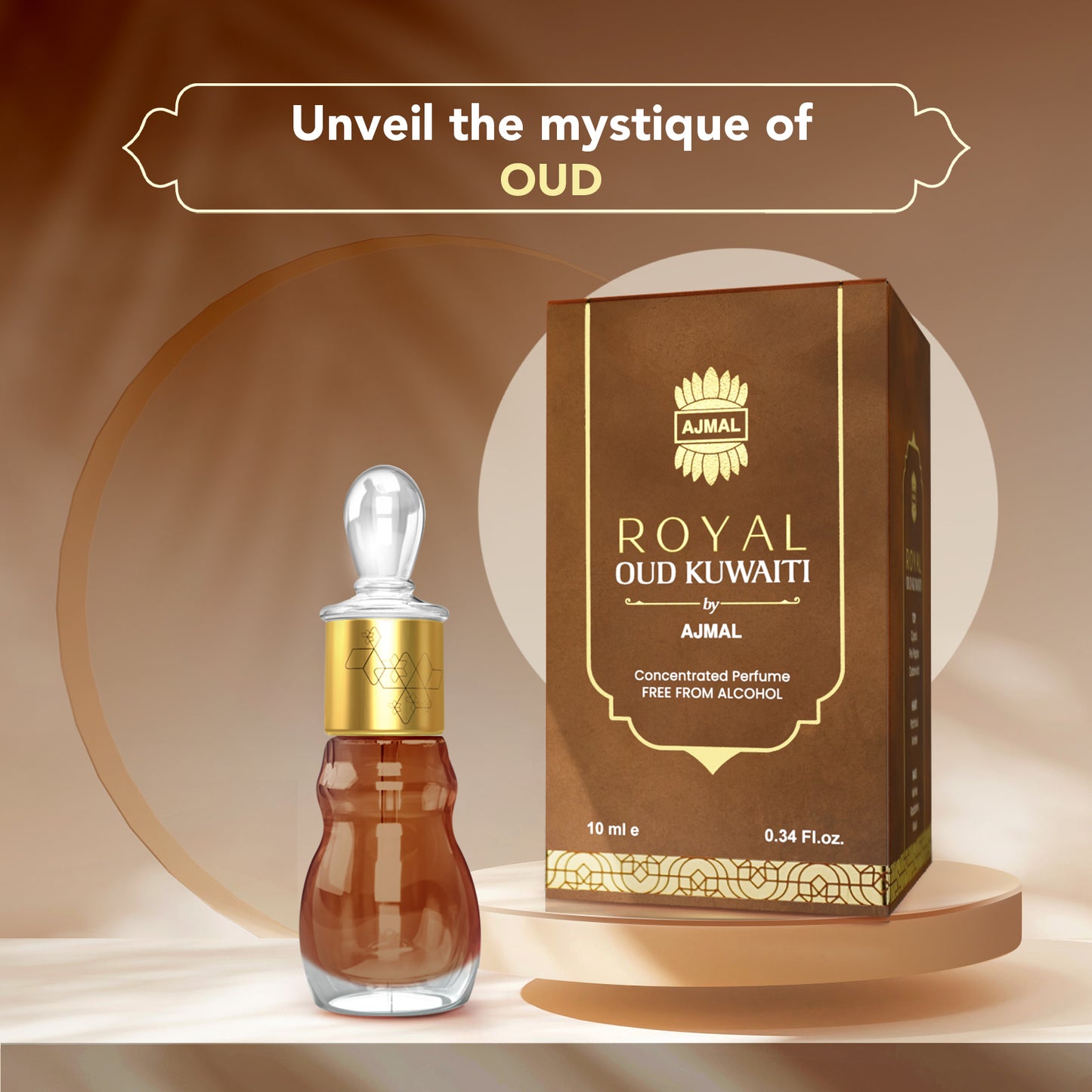 oudh attar - ROYAL-OUD-KUWAITI Non-Alcoholic Attar 10ML for Unisex from Ajmal Perfumes