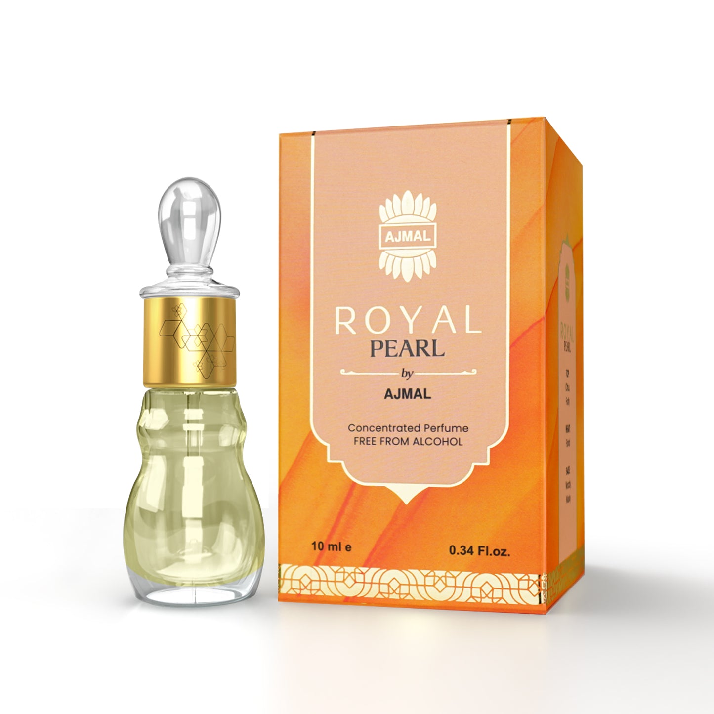 Floral attar - ROYAL-PEARL Non-Alcoholic Attar 10ML for Women by Ajmal Perfumes