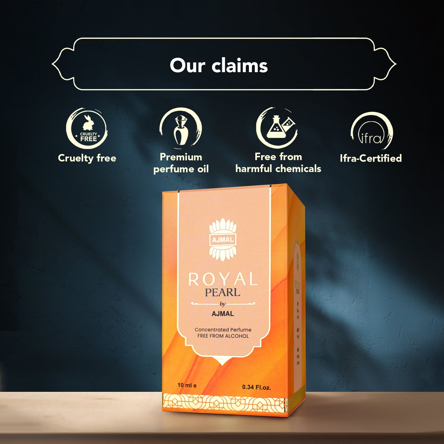 citrus attar for women - ROYAL-PEARL Non-Alcoholic Attar 10ML for Women from Ajmal Perfumes