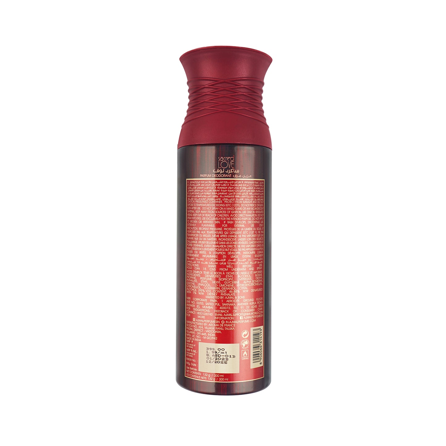 SACRED LOVE Deodorants 200ML for Women