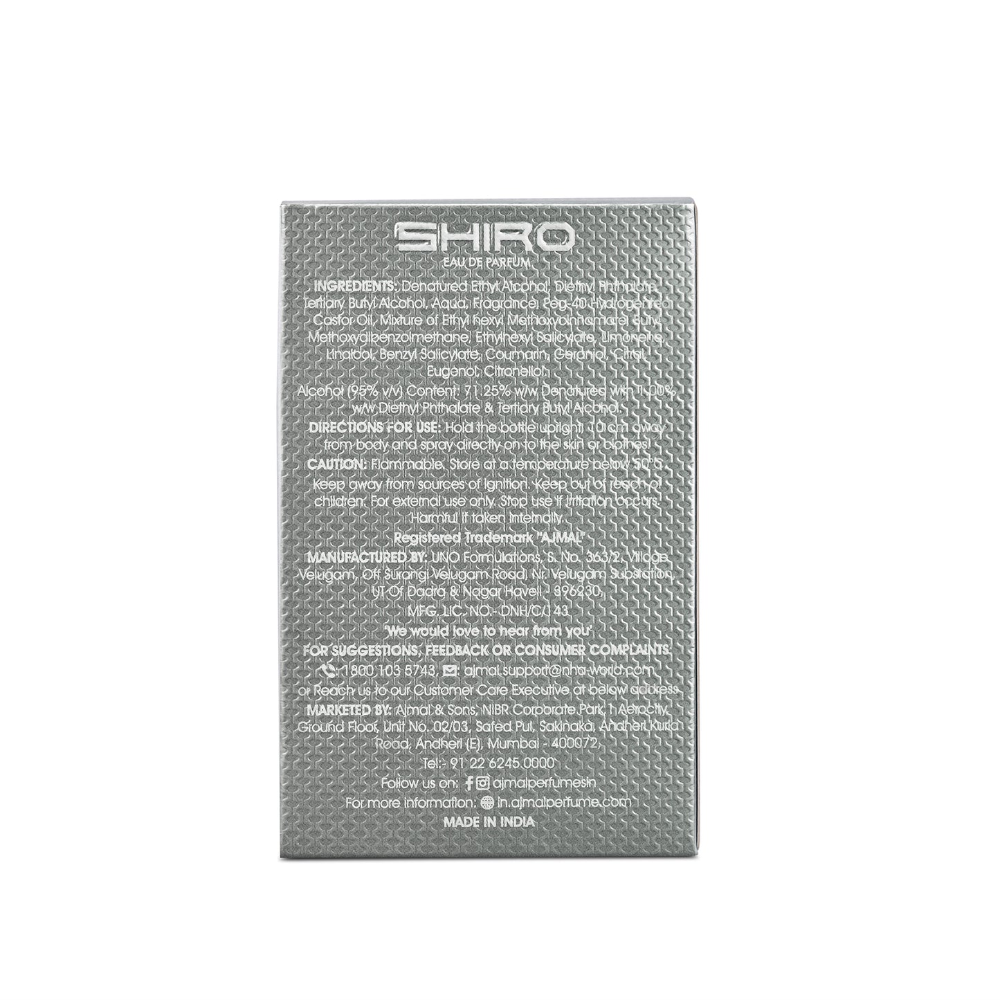 Shiro Perfume 14 ML for Men