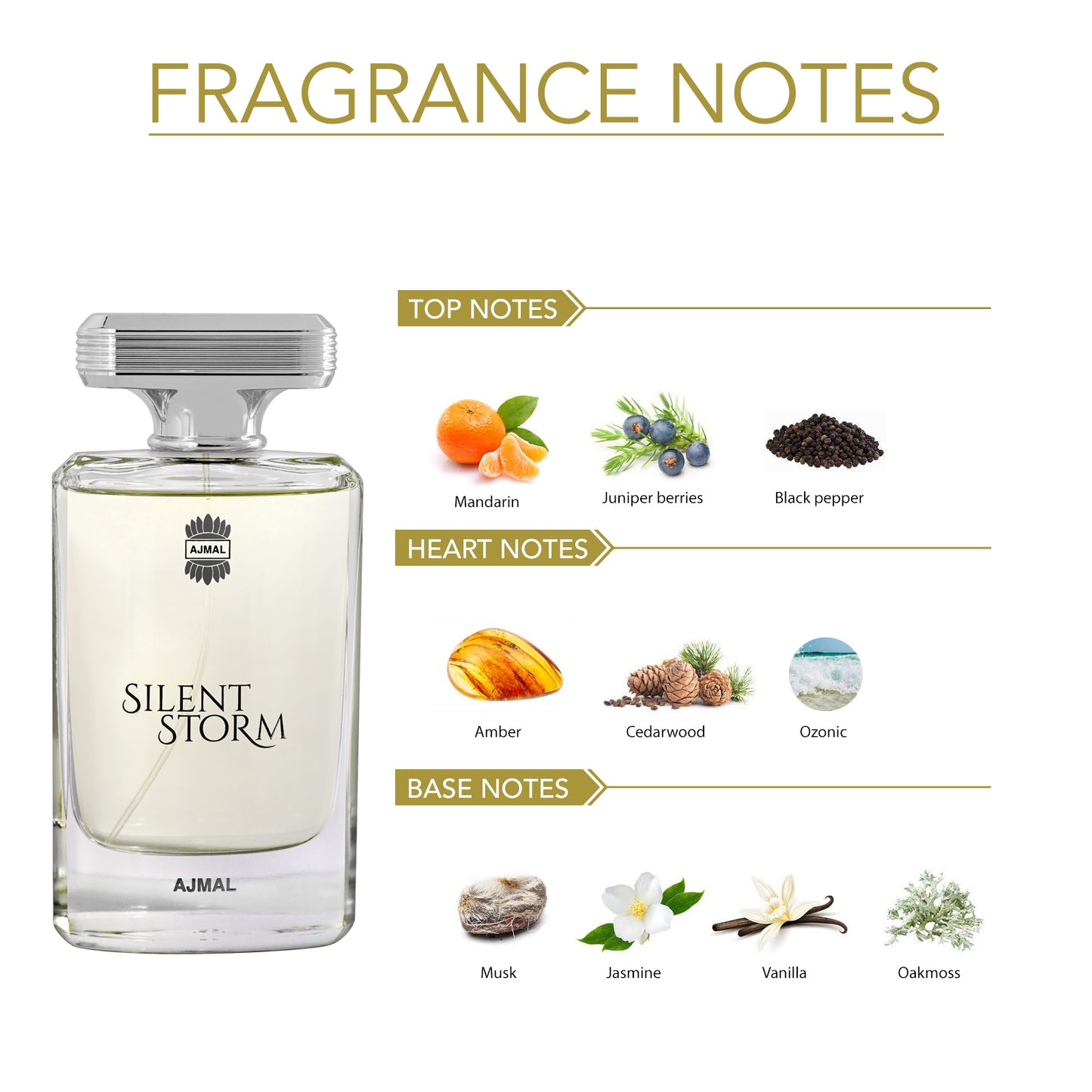 citrus perfume for men - SILENT STORM EDP Perfume 100ML for Men from Ajmal Perfumes