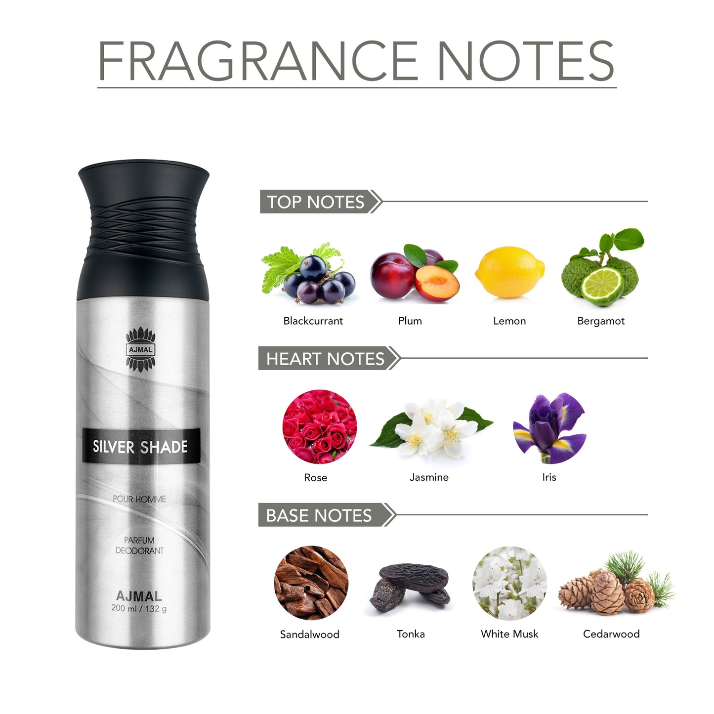 SILVERSHADEHOMME Deodorants 200ML for Men