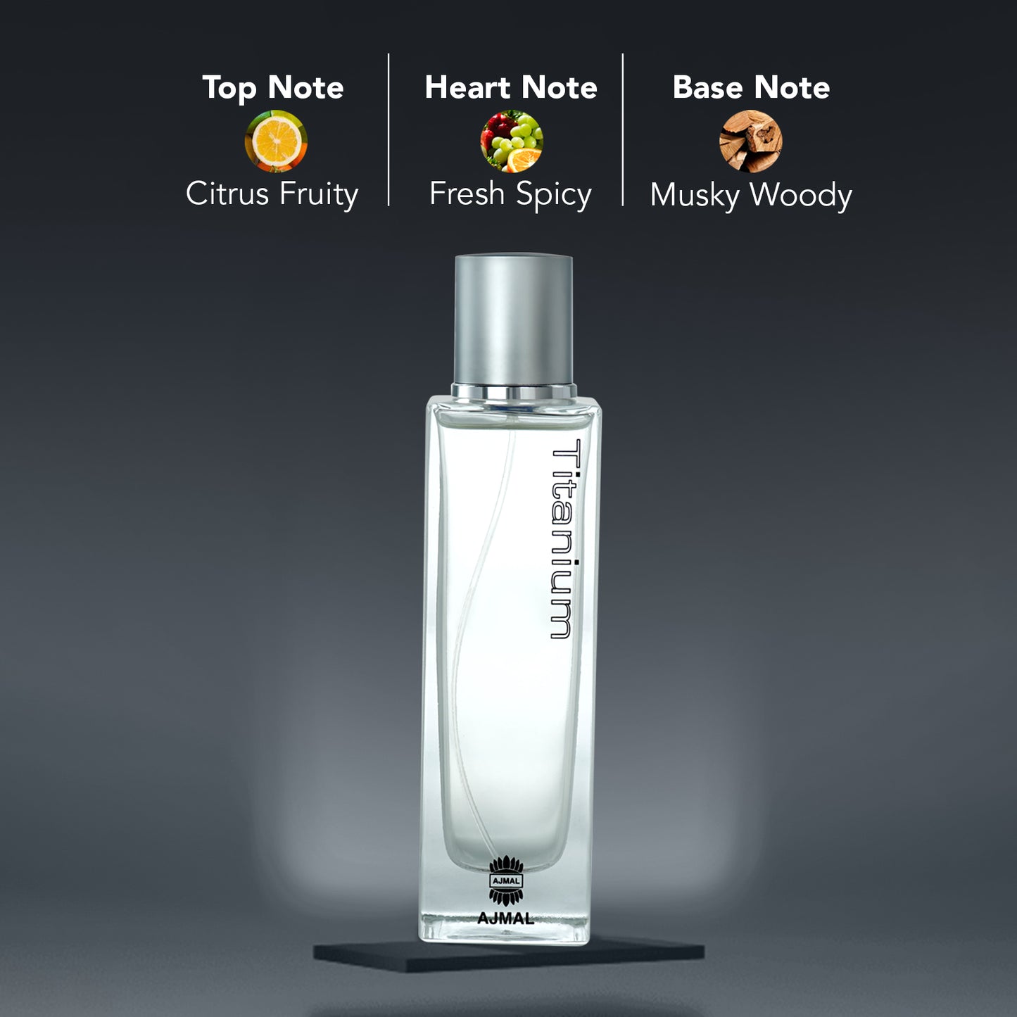 fresh spicy perfume - TITANIUM EDP Perfume 100ML for Men from Ajmal Perfumes