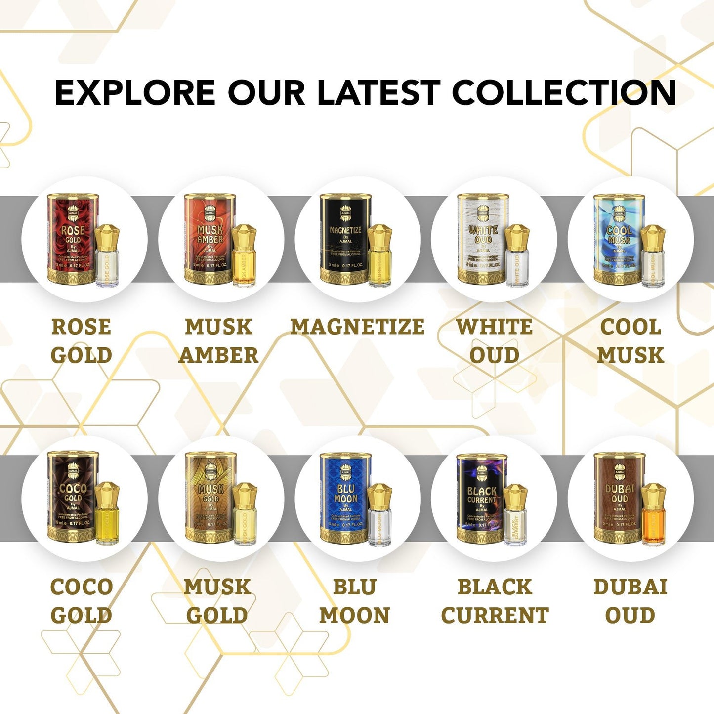 ajmal oudh attar - WHITE OUD Non-Alcoholic Attar 5ML for Unisex by Ajmal Perfumes