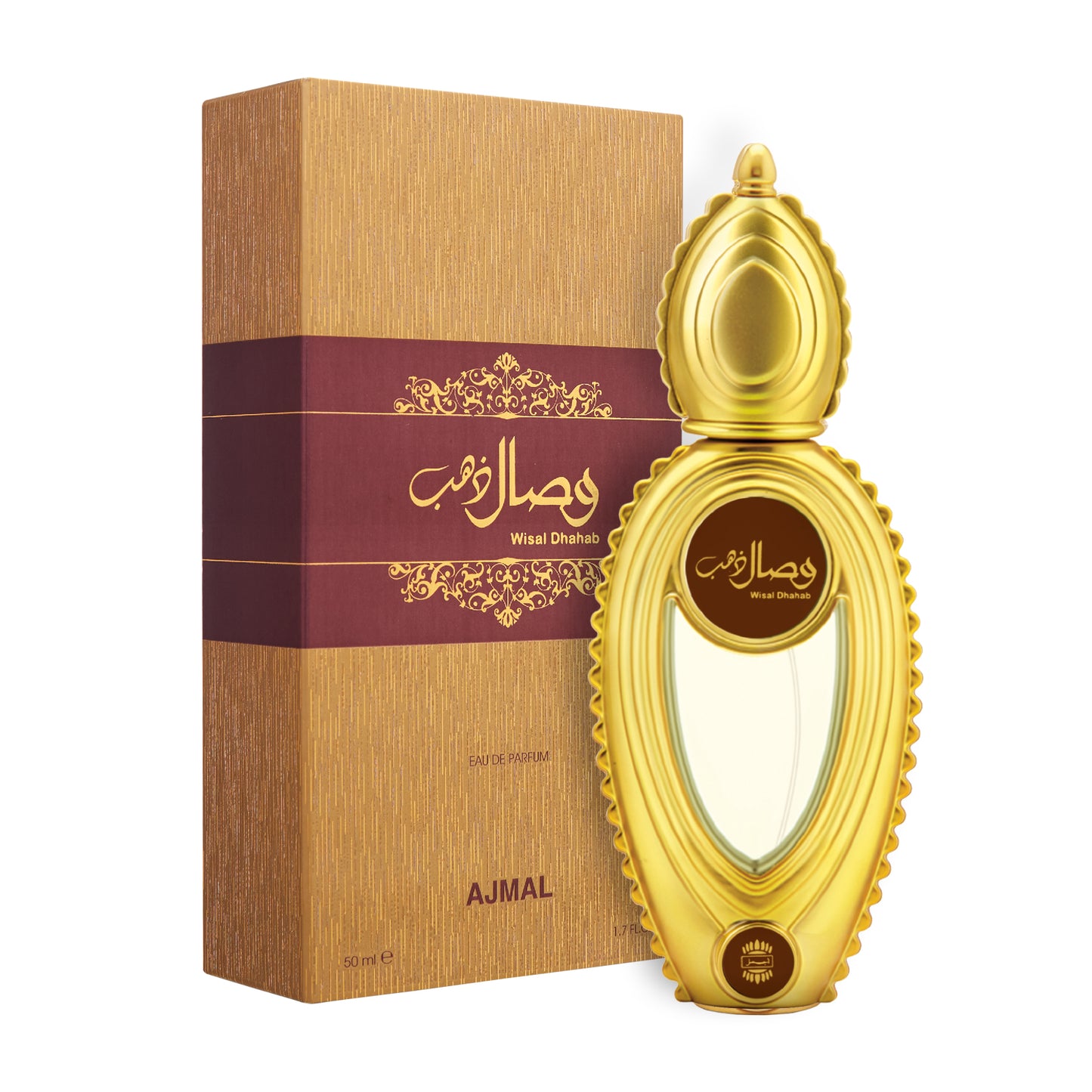 saif ali khan favorite perfume -Wisal Dhahab EDP Perfume 50ML for Men from Ajmal Perfumes