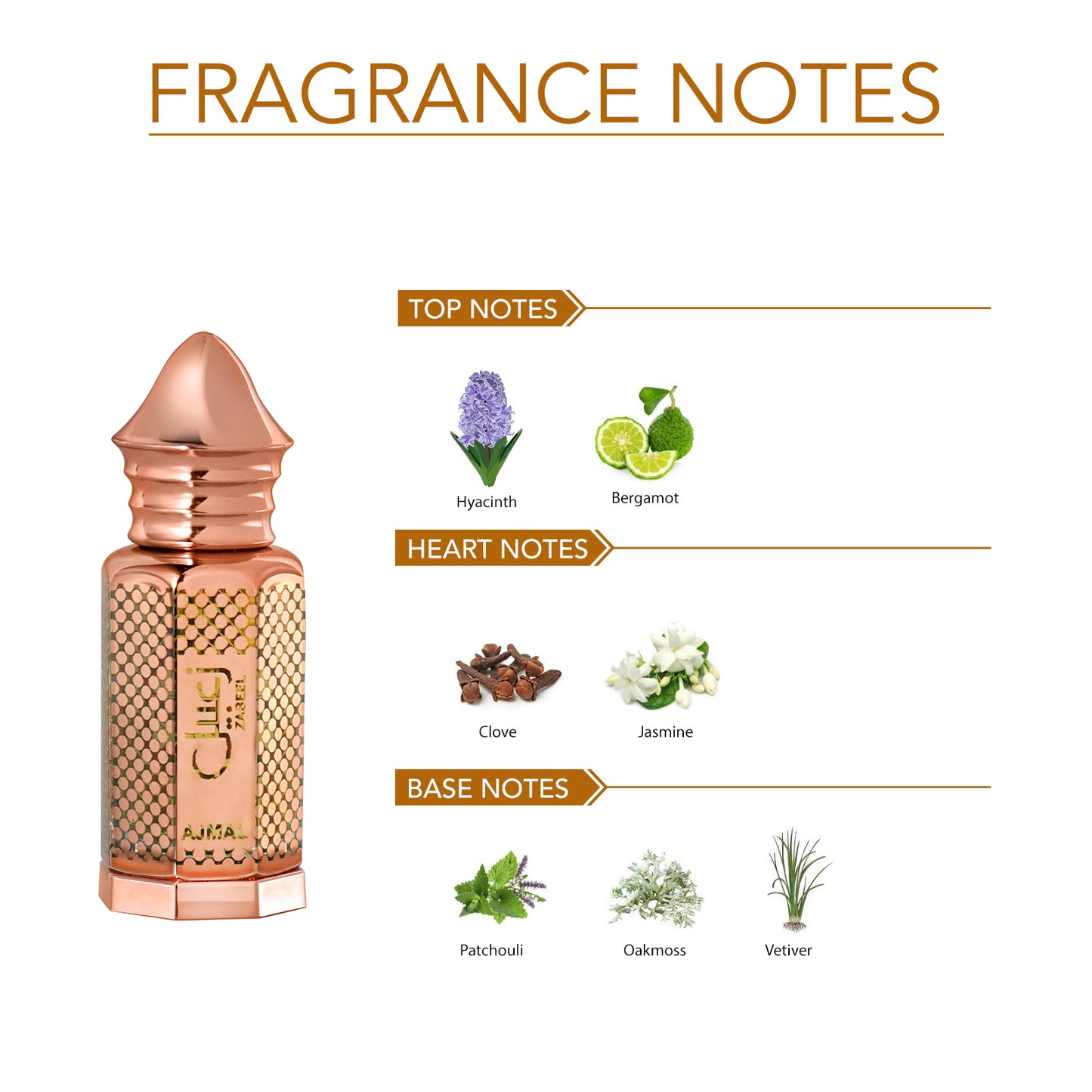 non alcoholic attar - ZABEEL Non-Alcoholic Attar 12ML for Unisex from Ajmal Perfumes